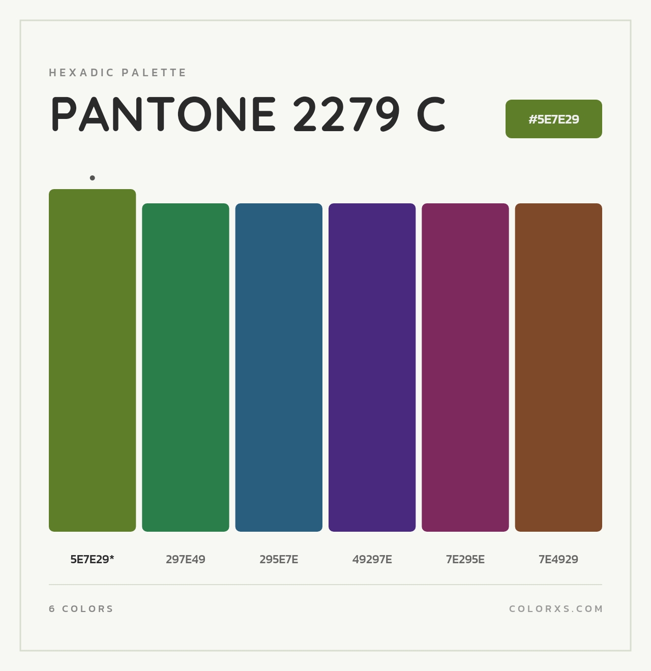 PANTONE 2279 C - Hexadic Color Palette