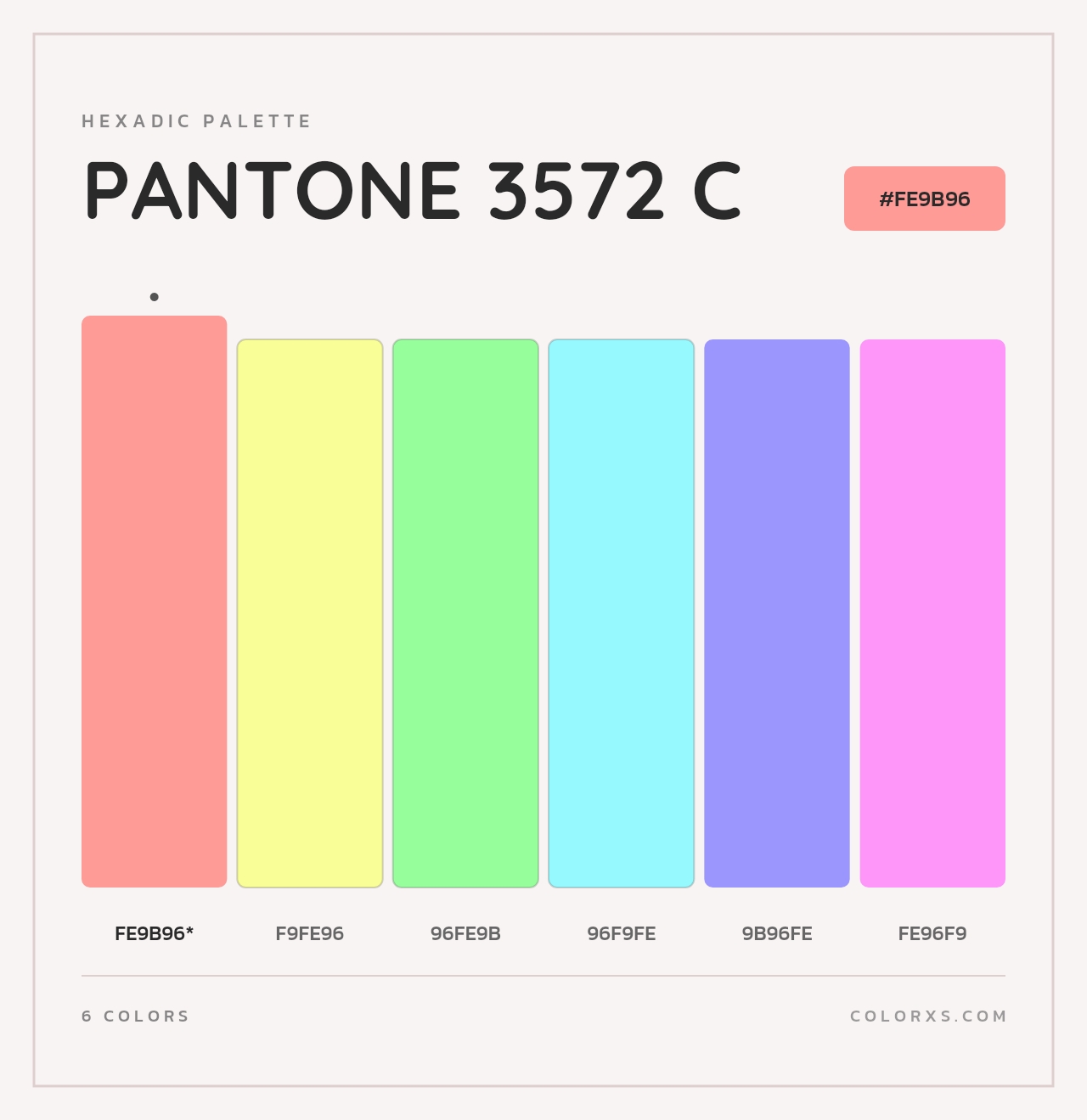 PANTONE 3572 C - Hexadic Color Palette