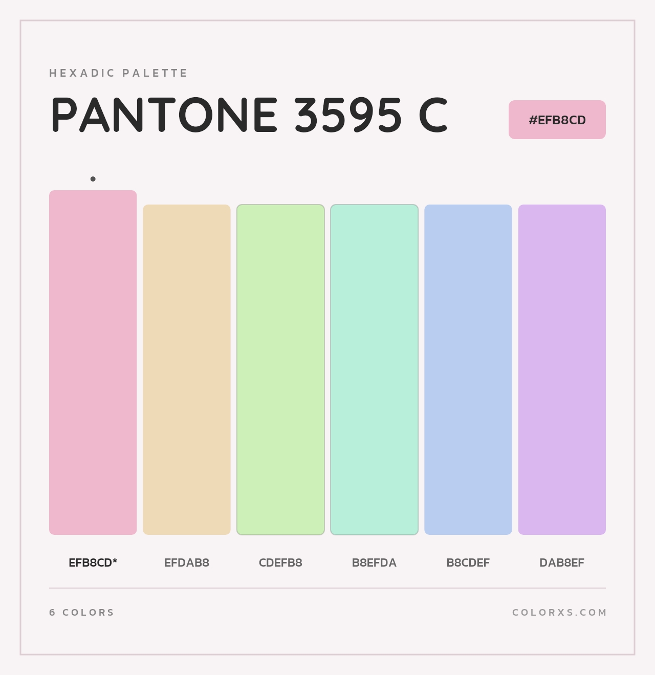 PANTONE 3595 C - Hexadic Color Palette
