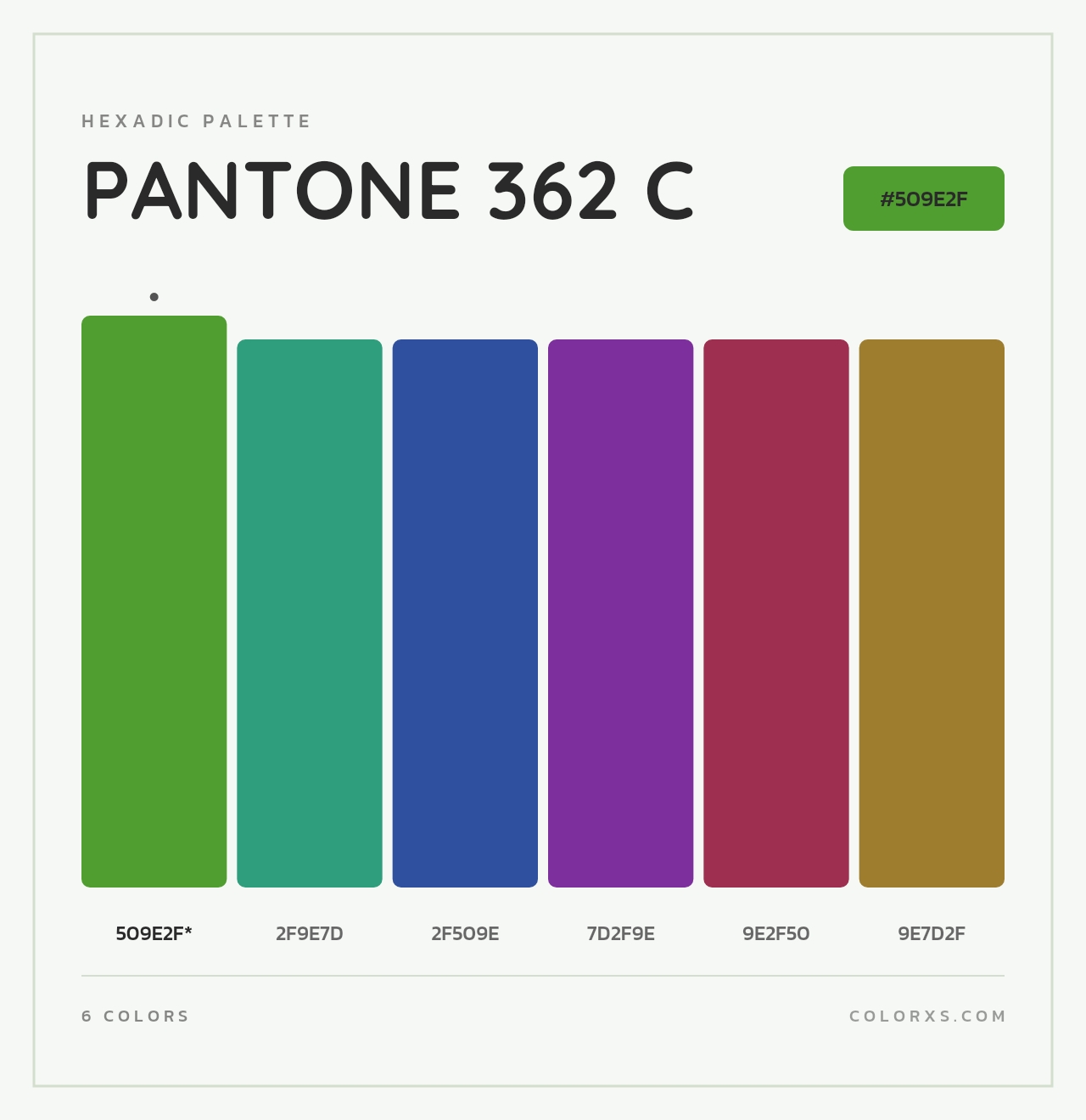 PANTONE 362 C - Hexadic Color Palette
