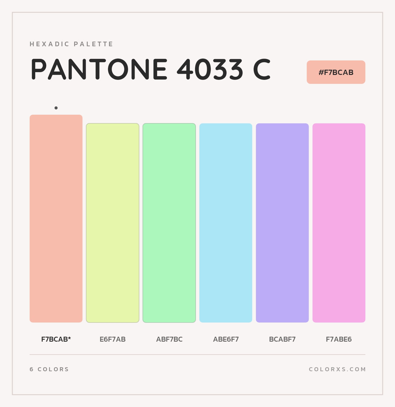 PANTONE 4033 C - Hexadic Color Palette