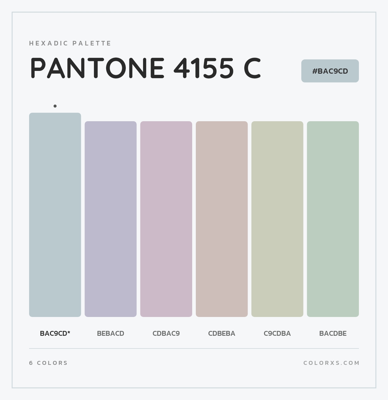 PANTONE 4155 C - Hexadic Color Palette