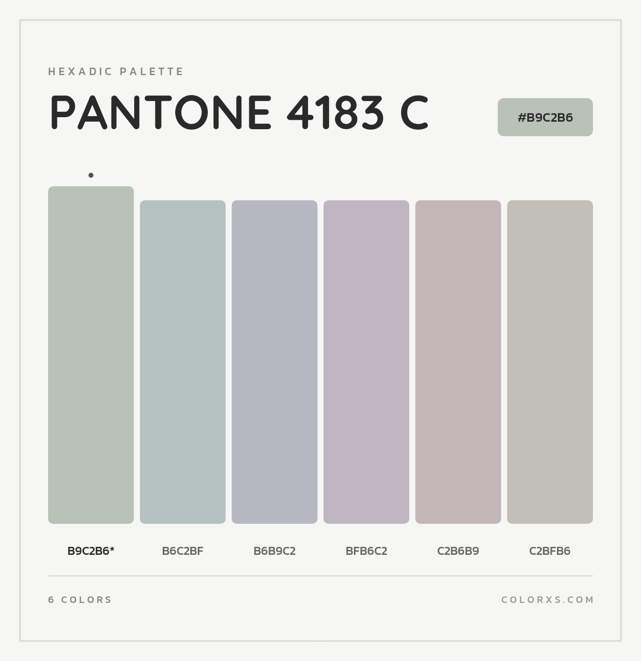 PANTONE 4183 C - Hexadic Color Palette