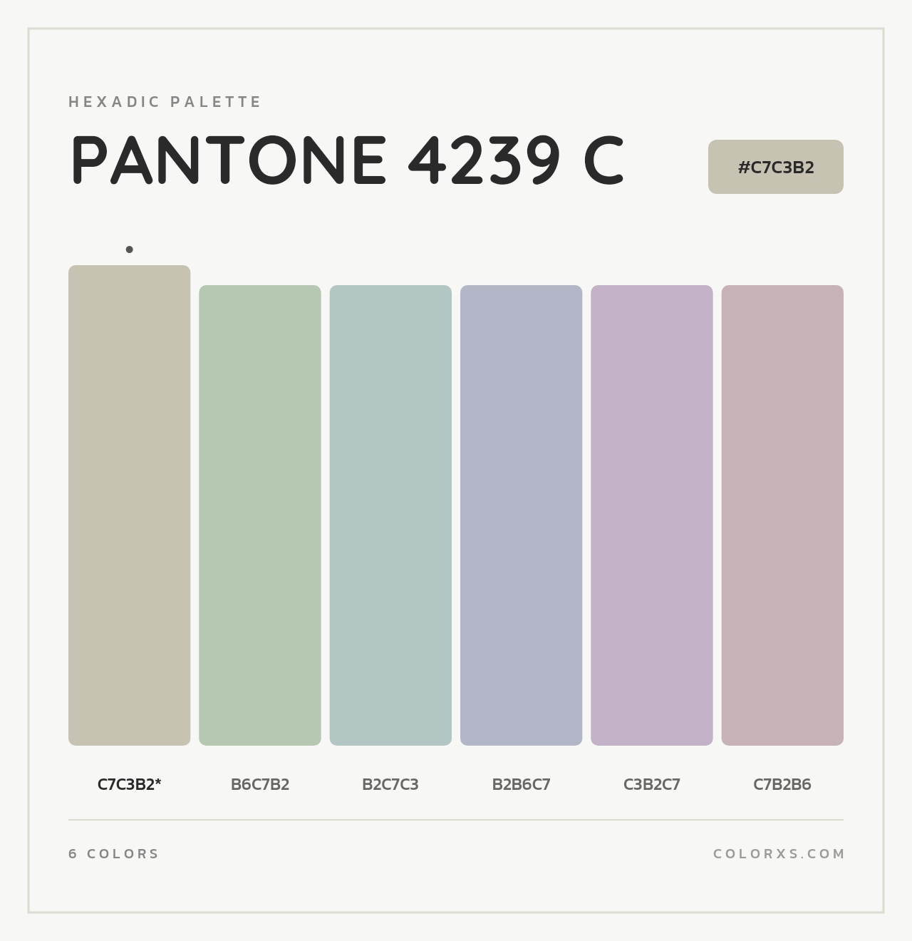 PANTONE 4239 C - Hexadic Color Palette