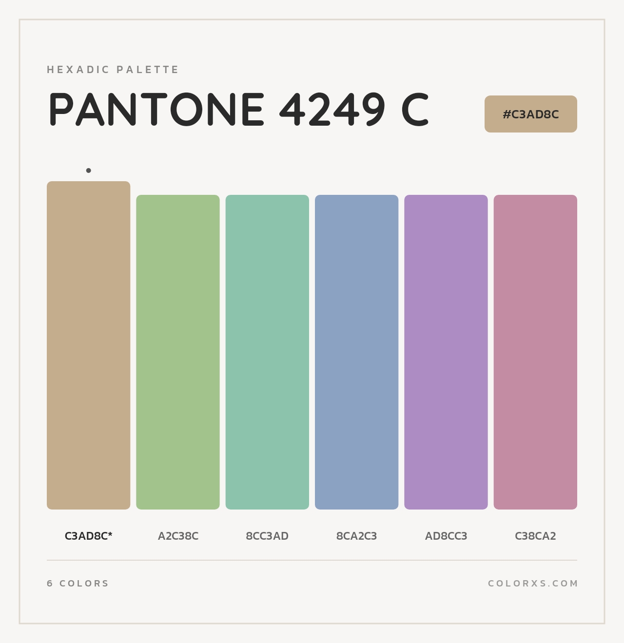 PANTONE 4249 C - Hexadic Color Palette