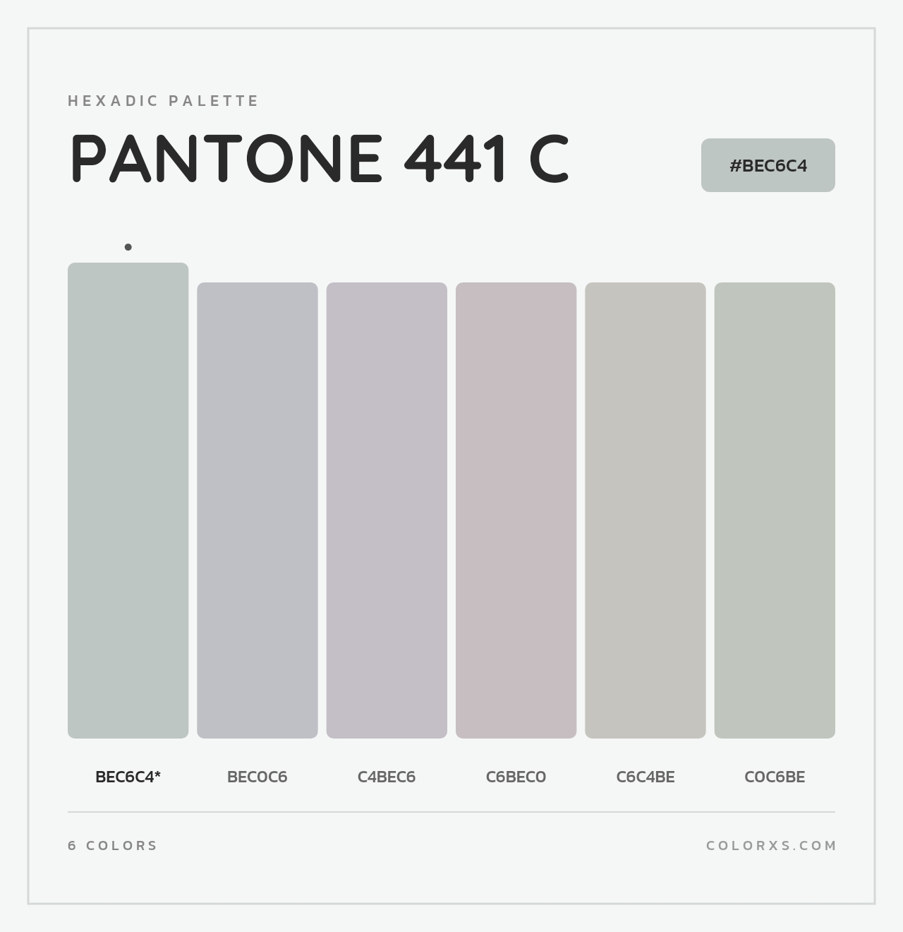 PANTONE 441 C - Hexadic Color Palette