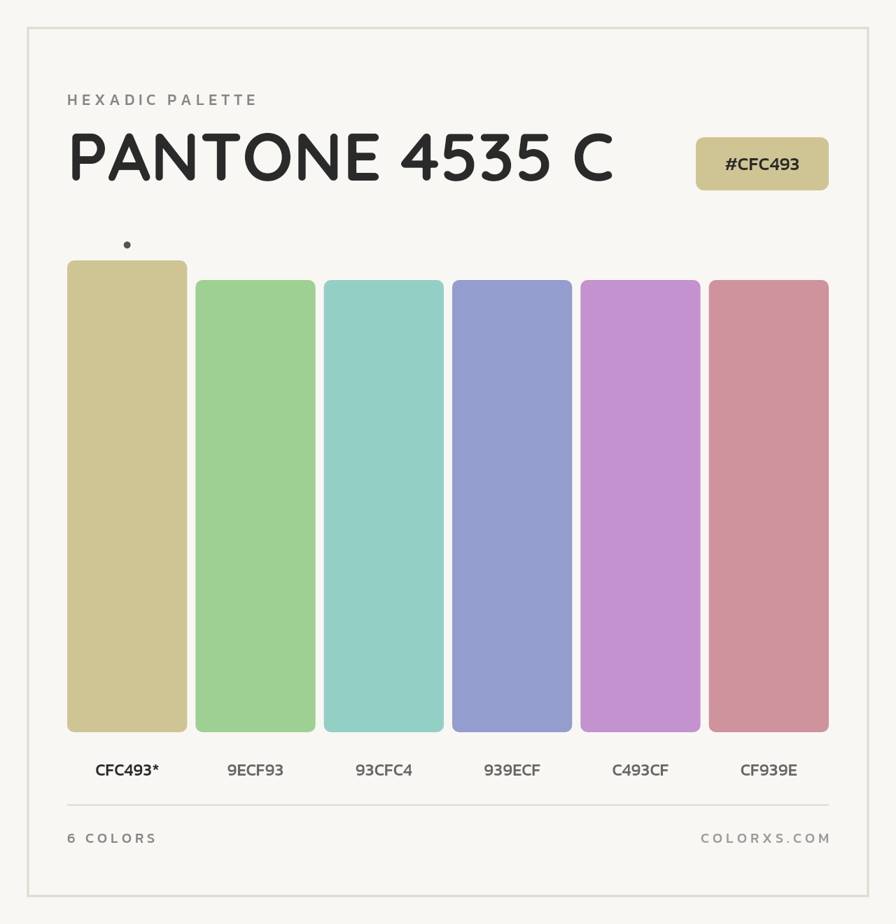 PANTONE 4535 C - Hexadic Color Palette