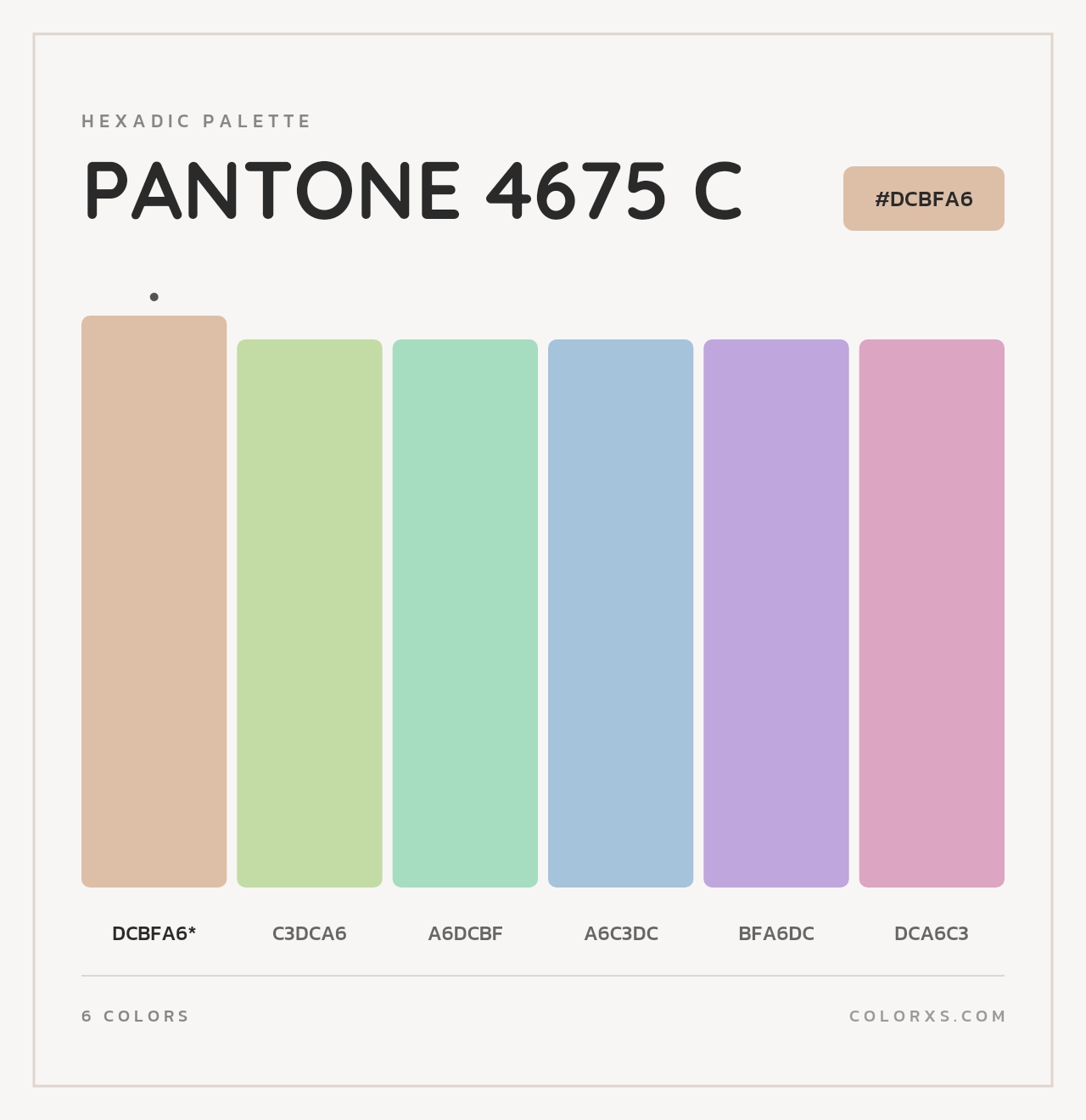 PANTONE 4675 C - Hexadic Color Palette