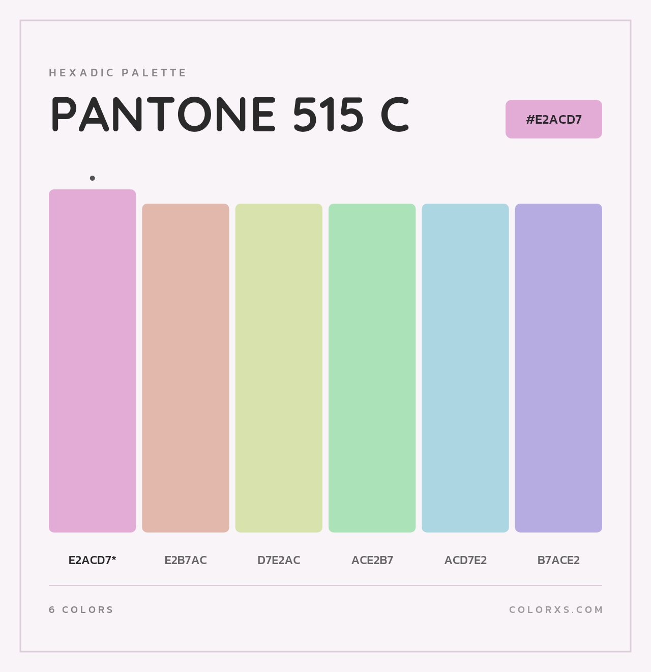 PANTONE 515 C - Hexadic Color Palette
