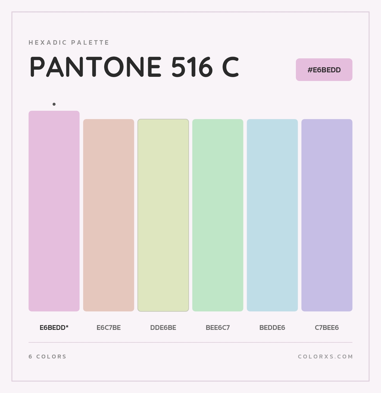 PANTONE 516 C - Hexadic Color Palette