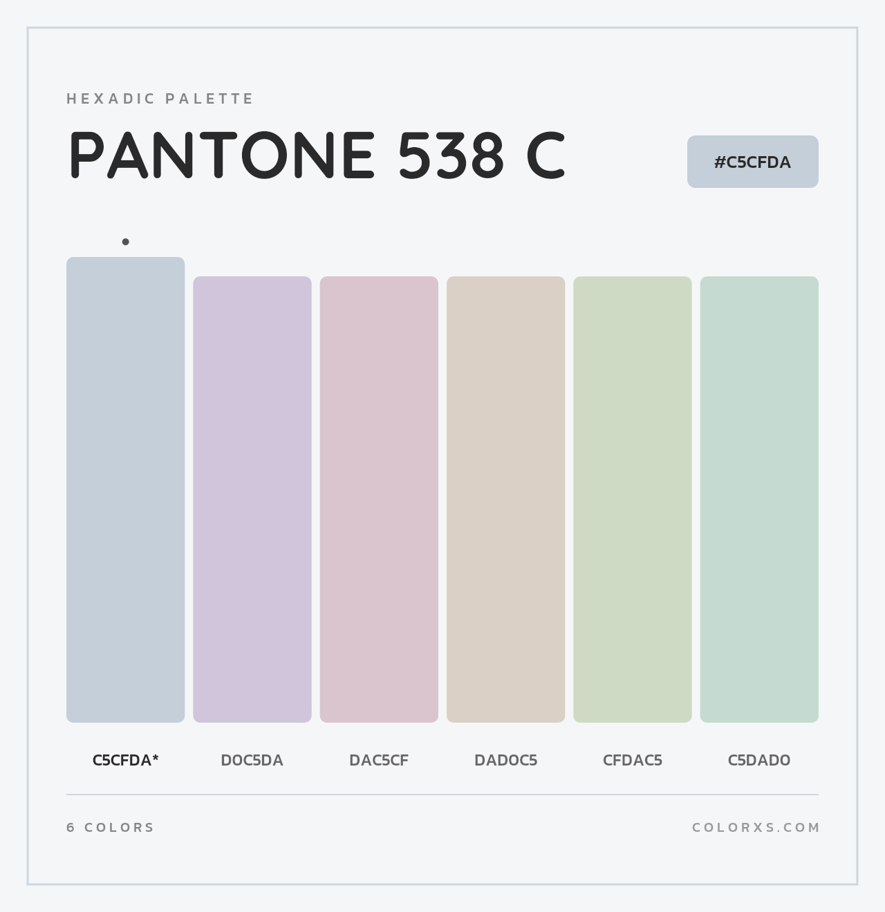 PANTONE 538 C - Hexadic Color Palette