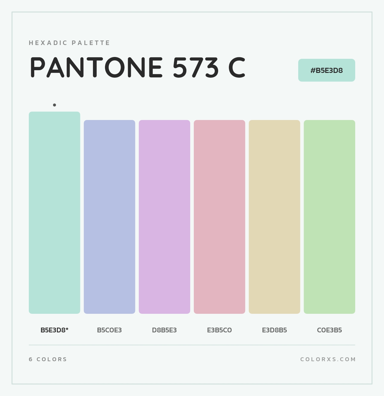 PANTONE 573 C - Hexadic Color Palette