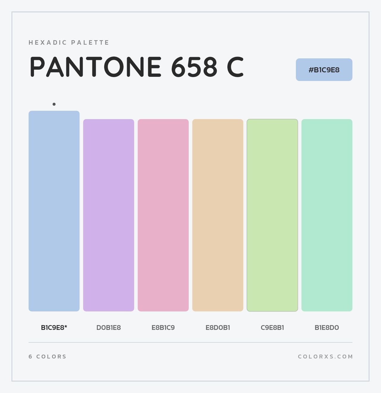 PANTONE 658 C - Hexadic Color Palette