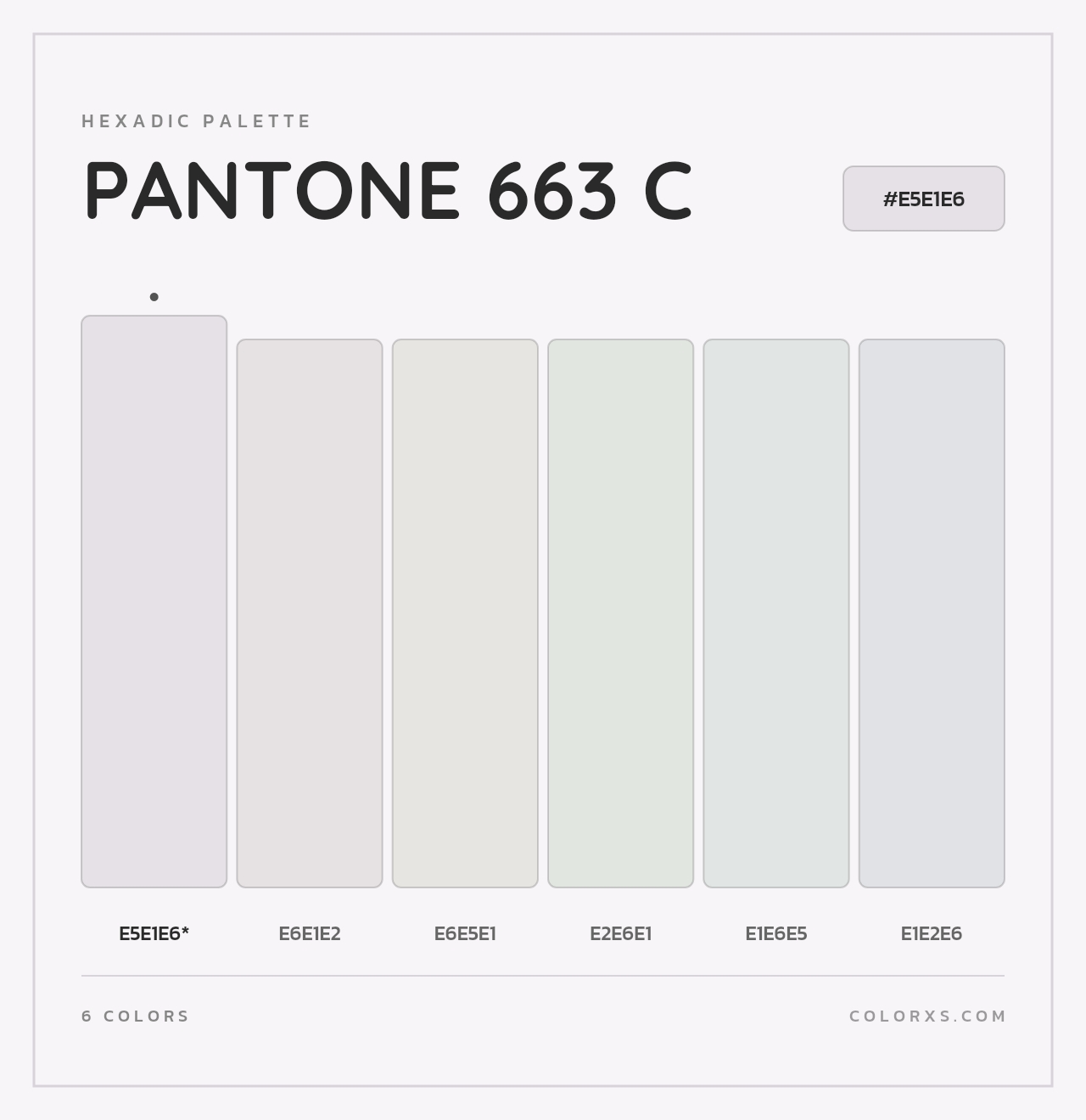 PANTONE 663 C - Hexadic Color Palette