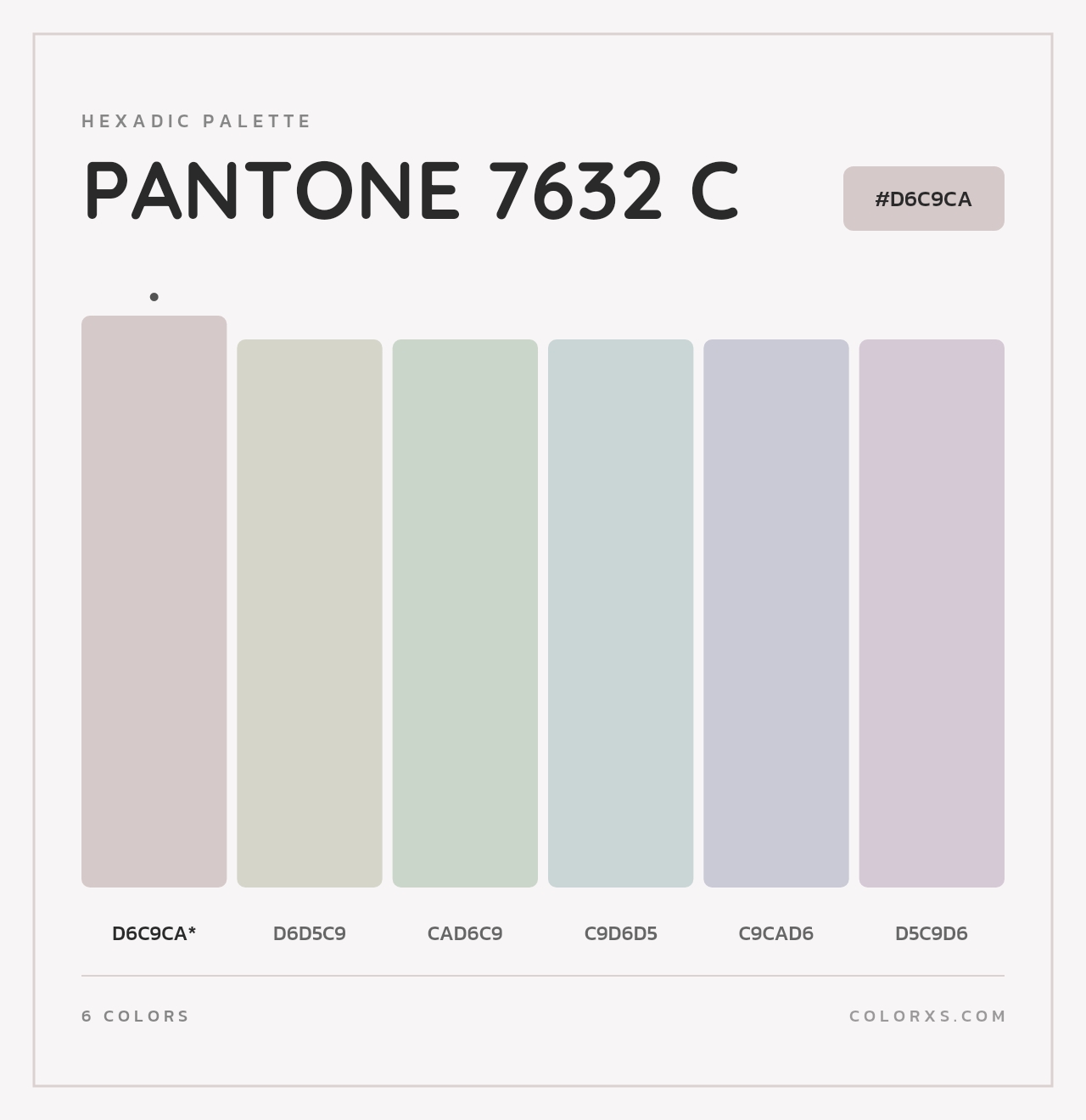 PANTONE 7632 C - Hexadic Color Palette
