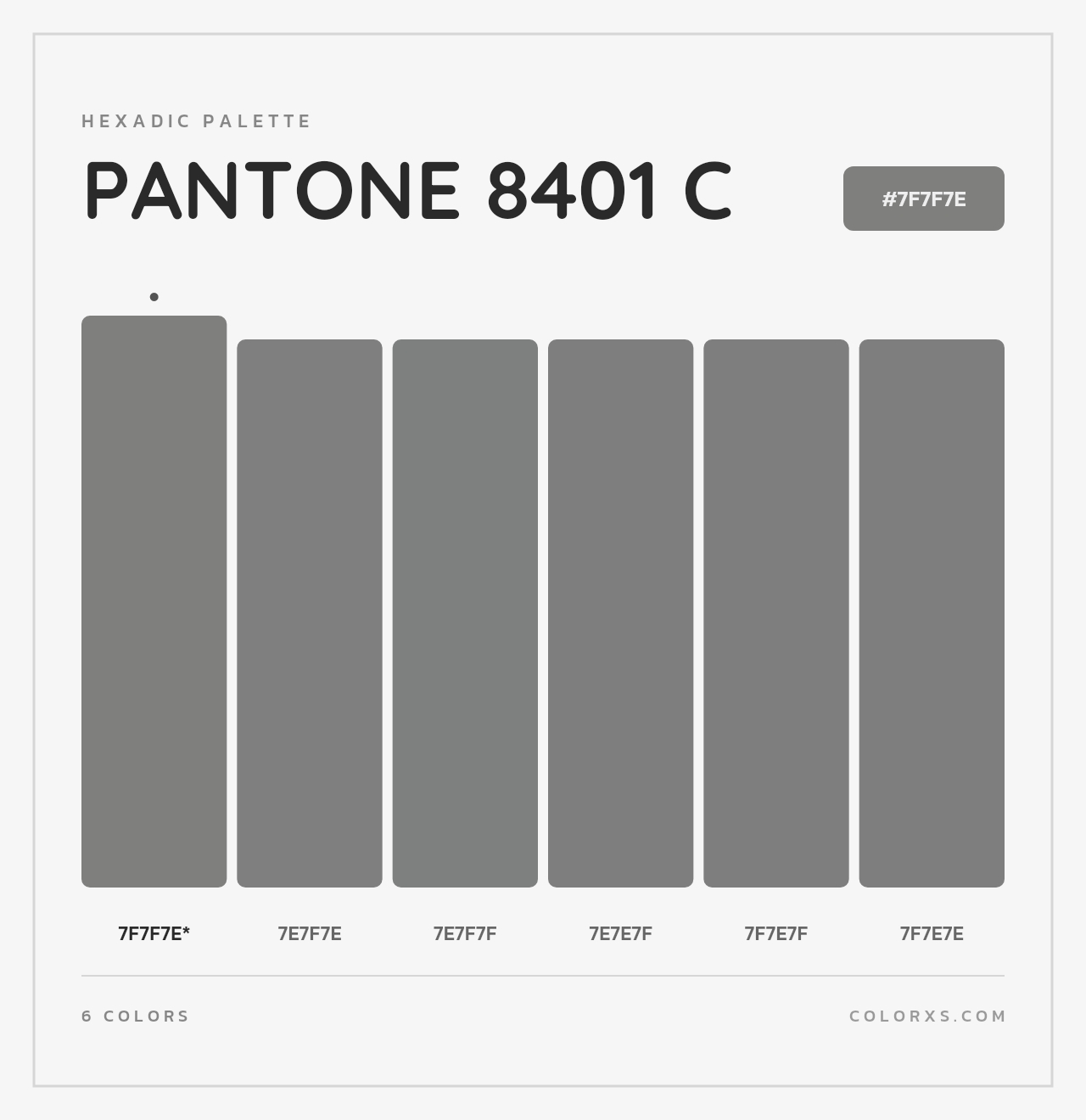 PANTONE 8401 C - Hexadic Color Palette