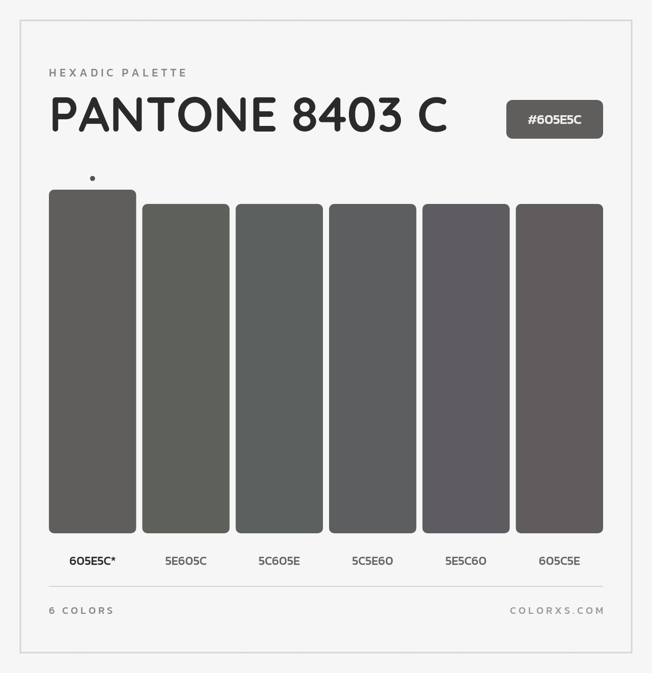 PANTONE 8403 C - Hexadic Color Palette