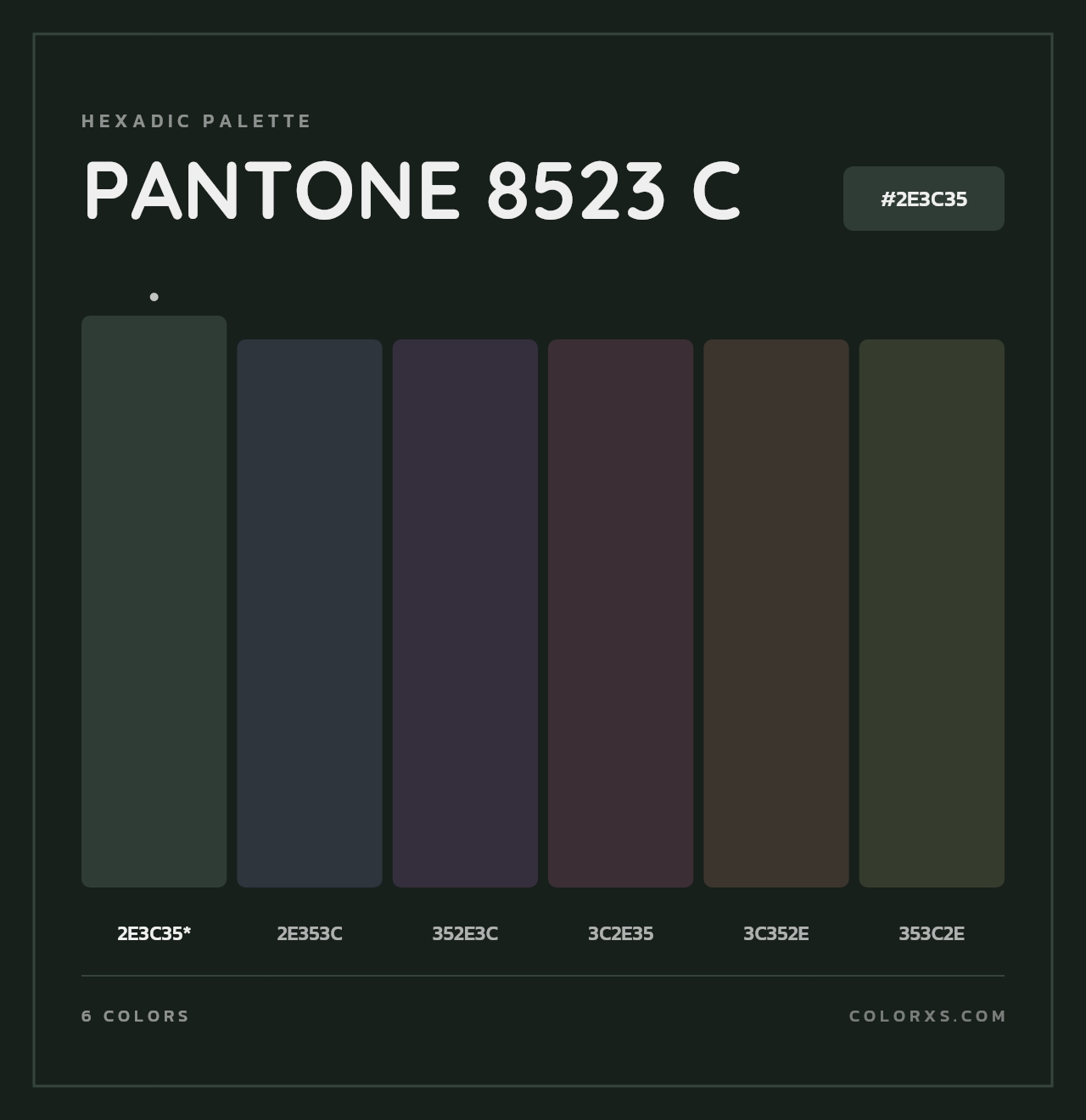 PANTONE 8523 C - Hexadic Color Palette