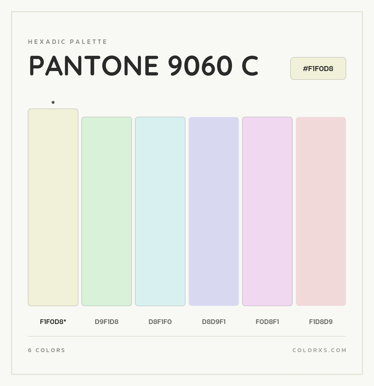 PANTONE 9060 C - Hexadic Color Palette