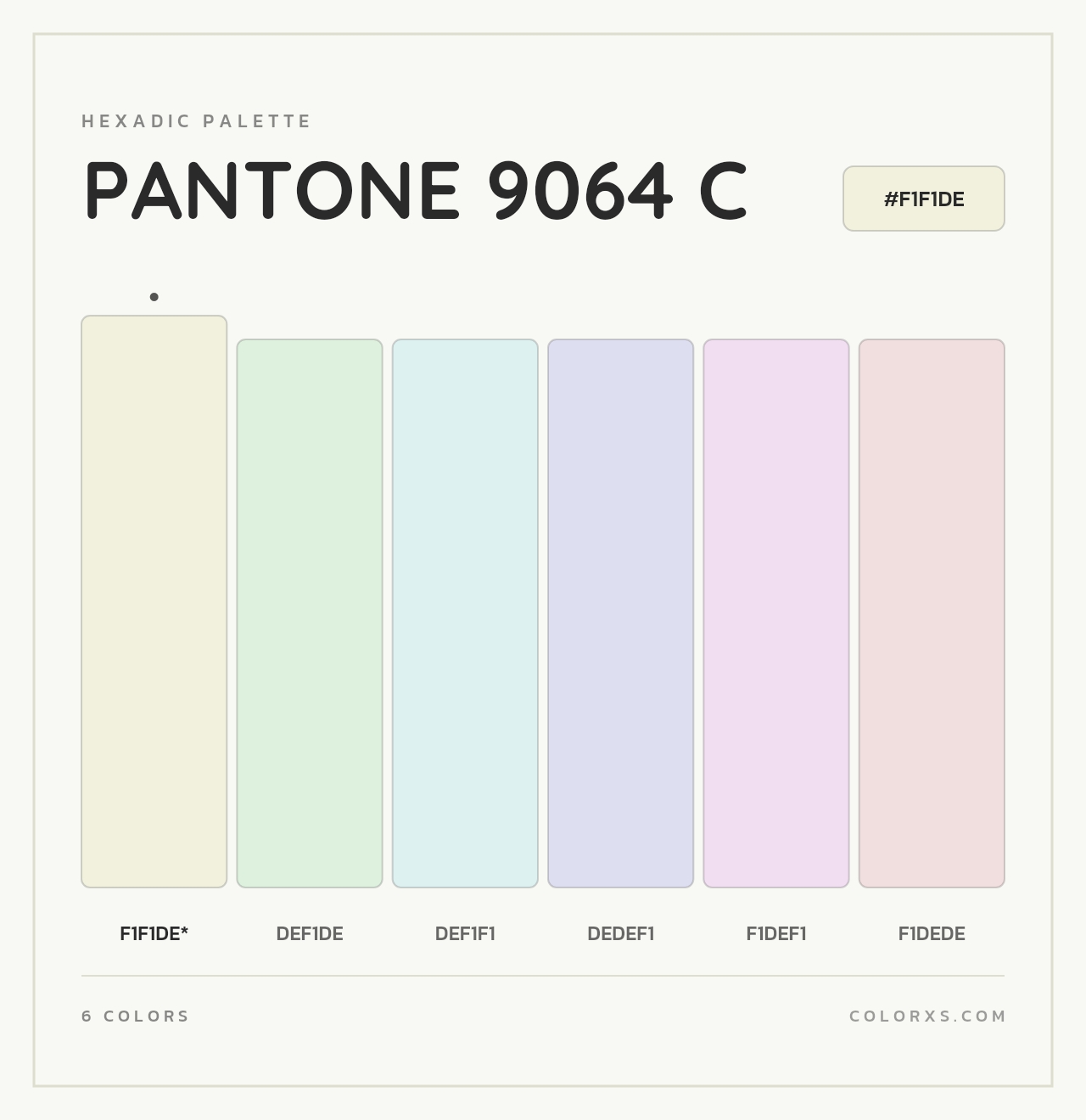 PANTONE 9064 C - Hexadic Color Palette