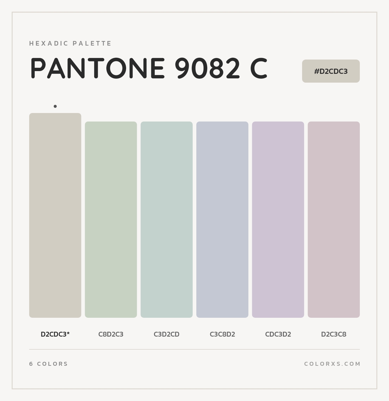 PANTONE 9082 C - Hexadic Color Palette