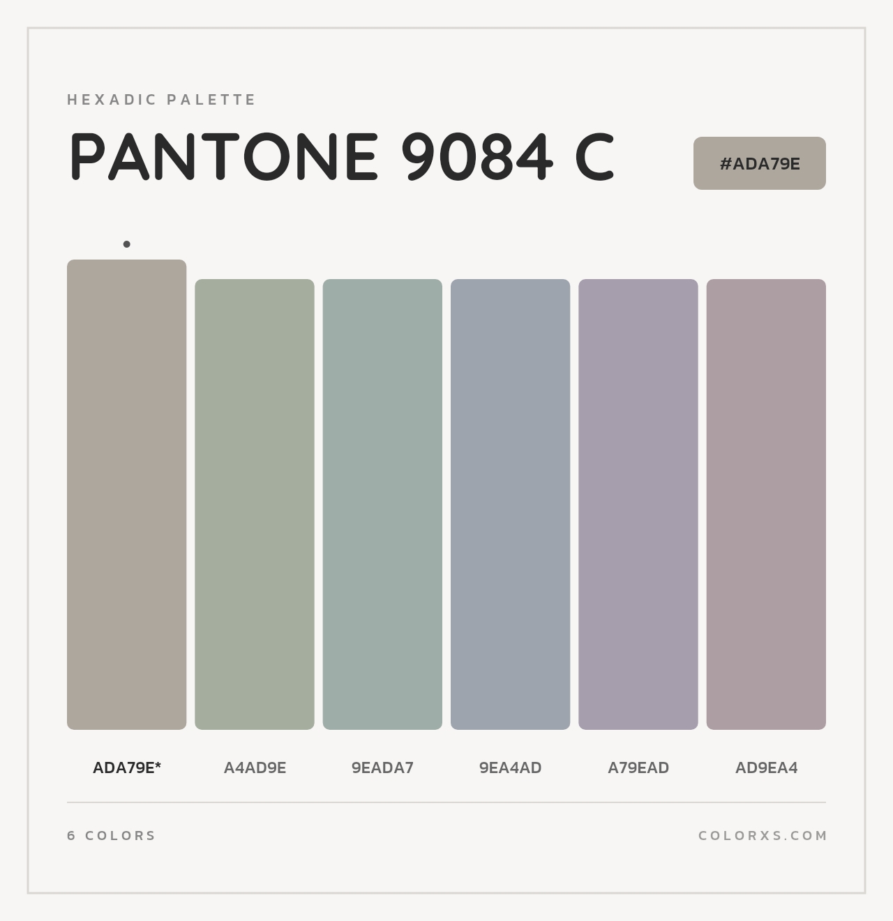PANTONE 9084 C - Hexadic Color Palette