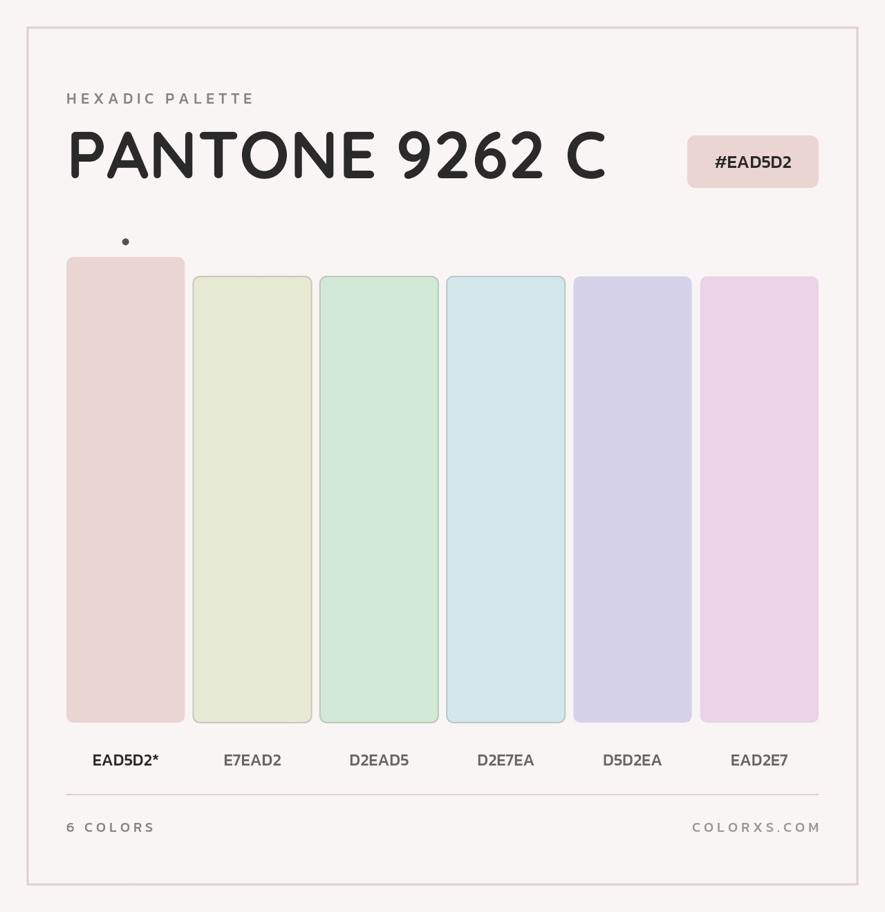 PANTONE 9262 C - Hexadic Color Palette