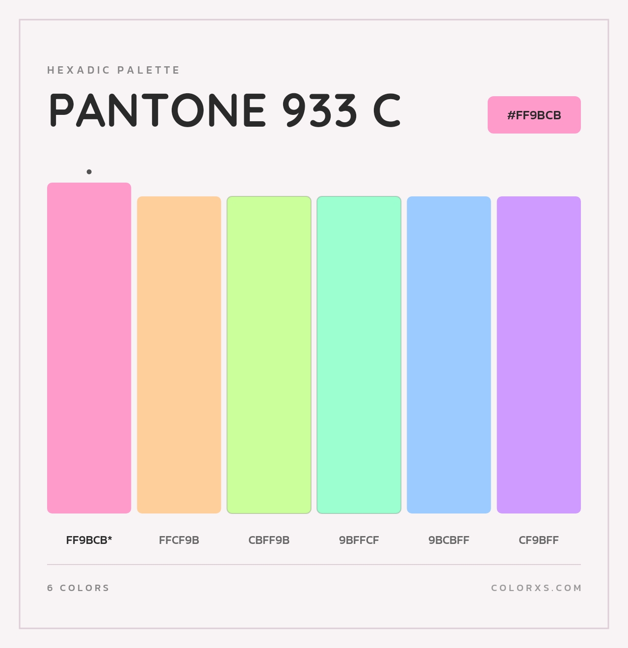 PANTONE 933 C - Hexadic Color Palette