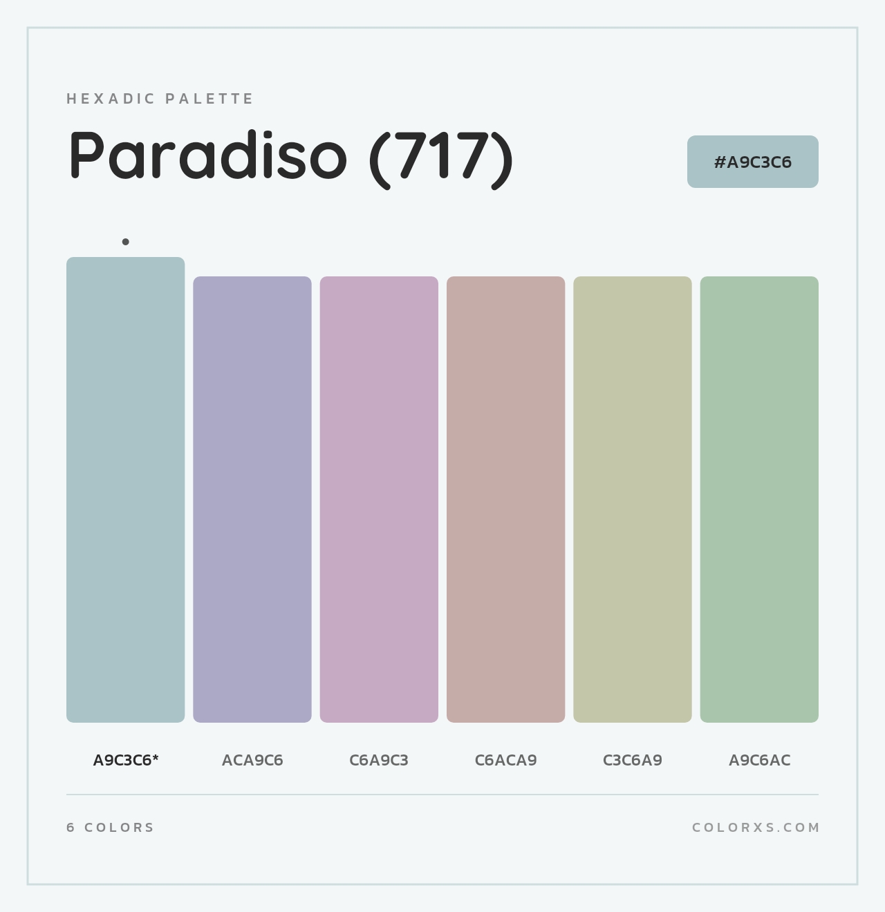 Paradiso (717) - Hexadic Color Palette