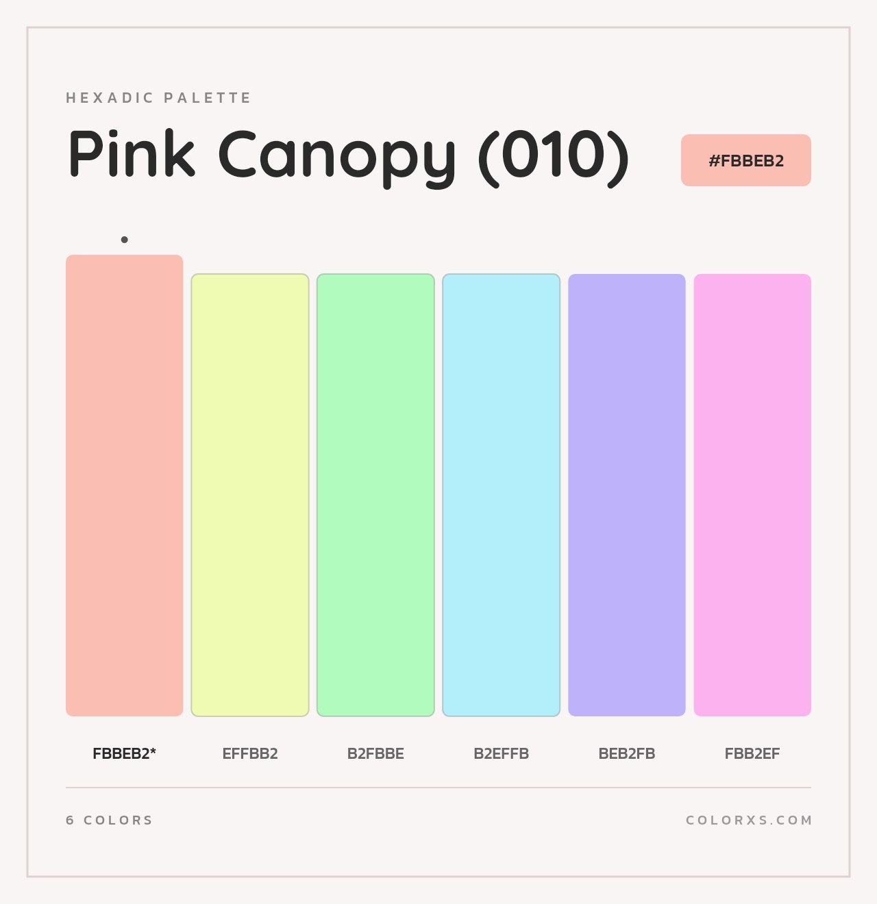Pink Canopy (010) - Hexadic Color Palette