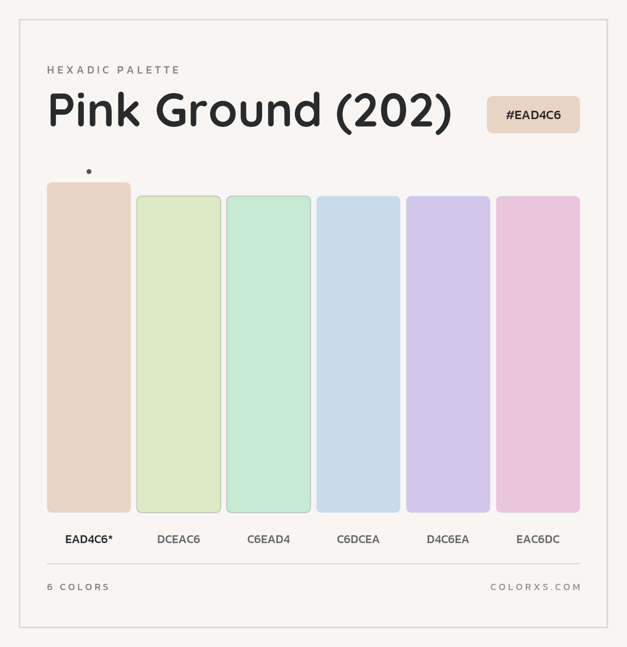Pink Ground (202) - Hexadic Color Palette