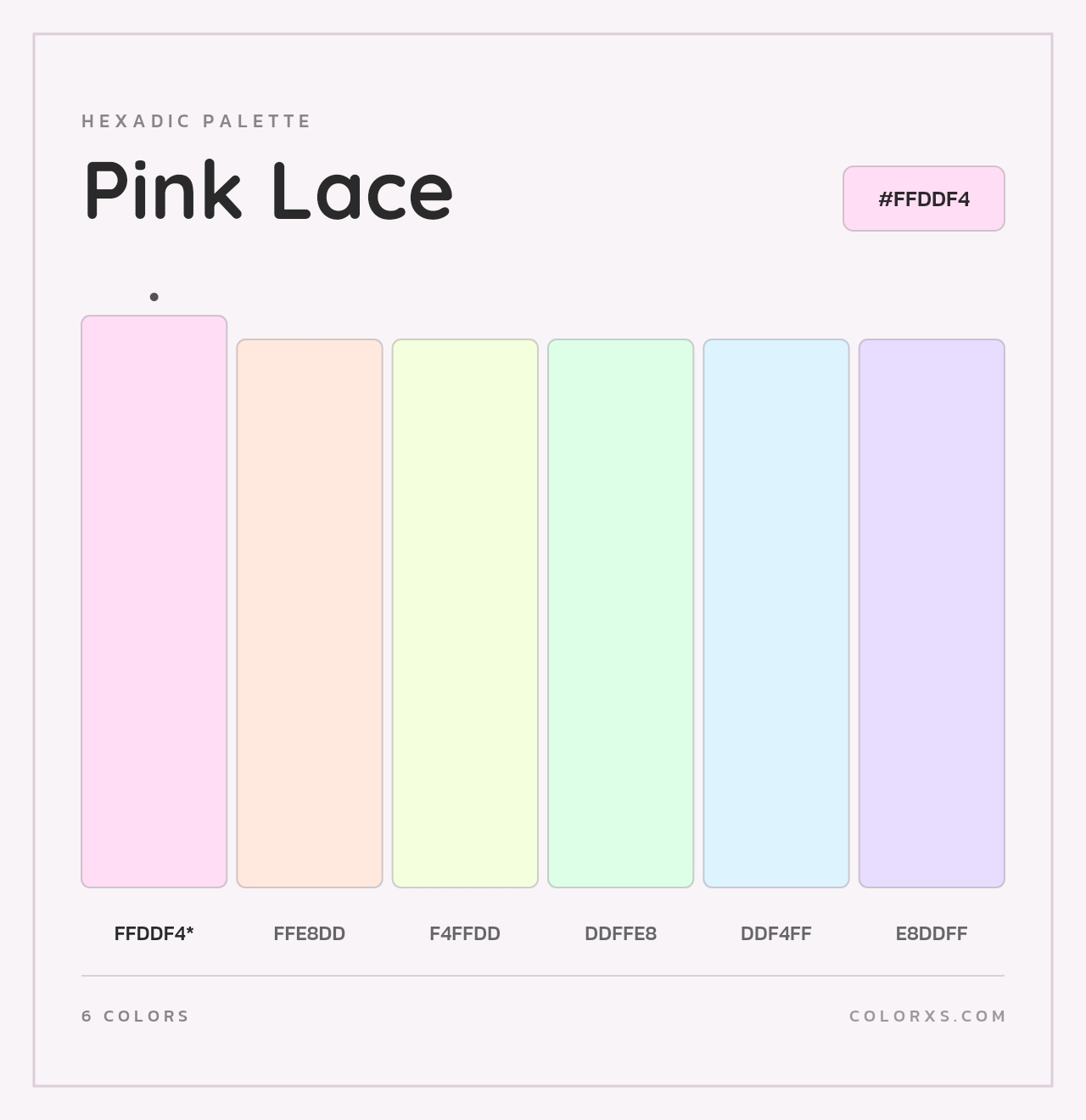 Pink Lace - Hexadic Color Palette