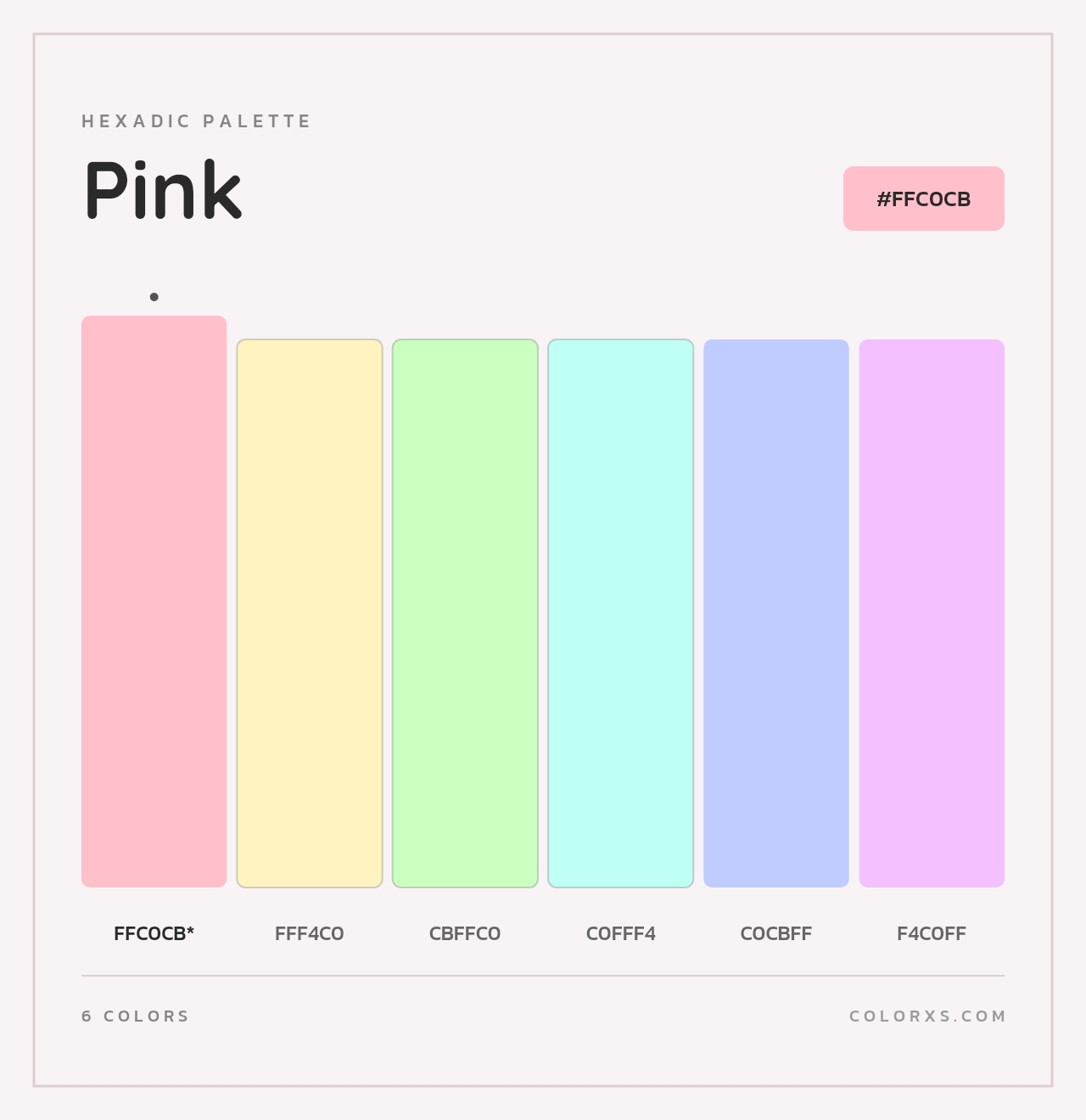 Pink - Hexadic Color Palette
