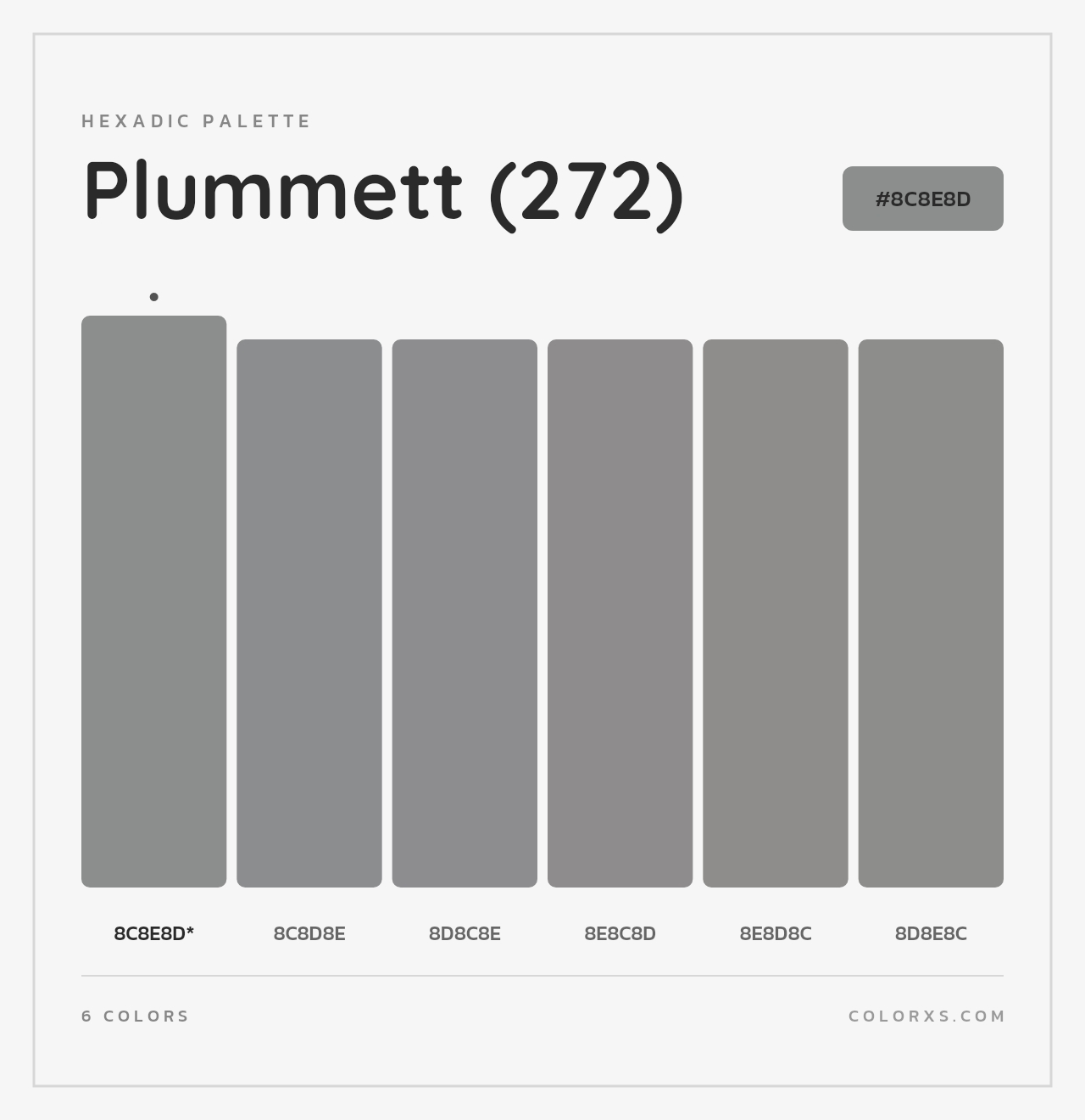Plummett (272) - Hexadic Color Palette