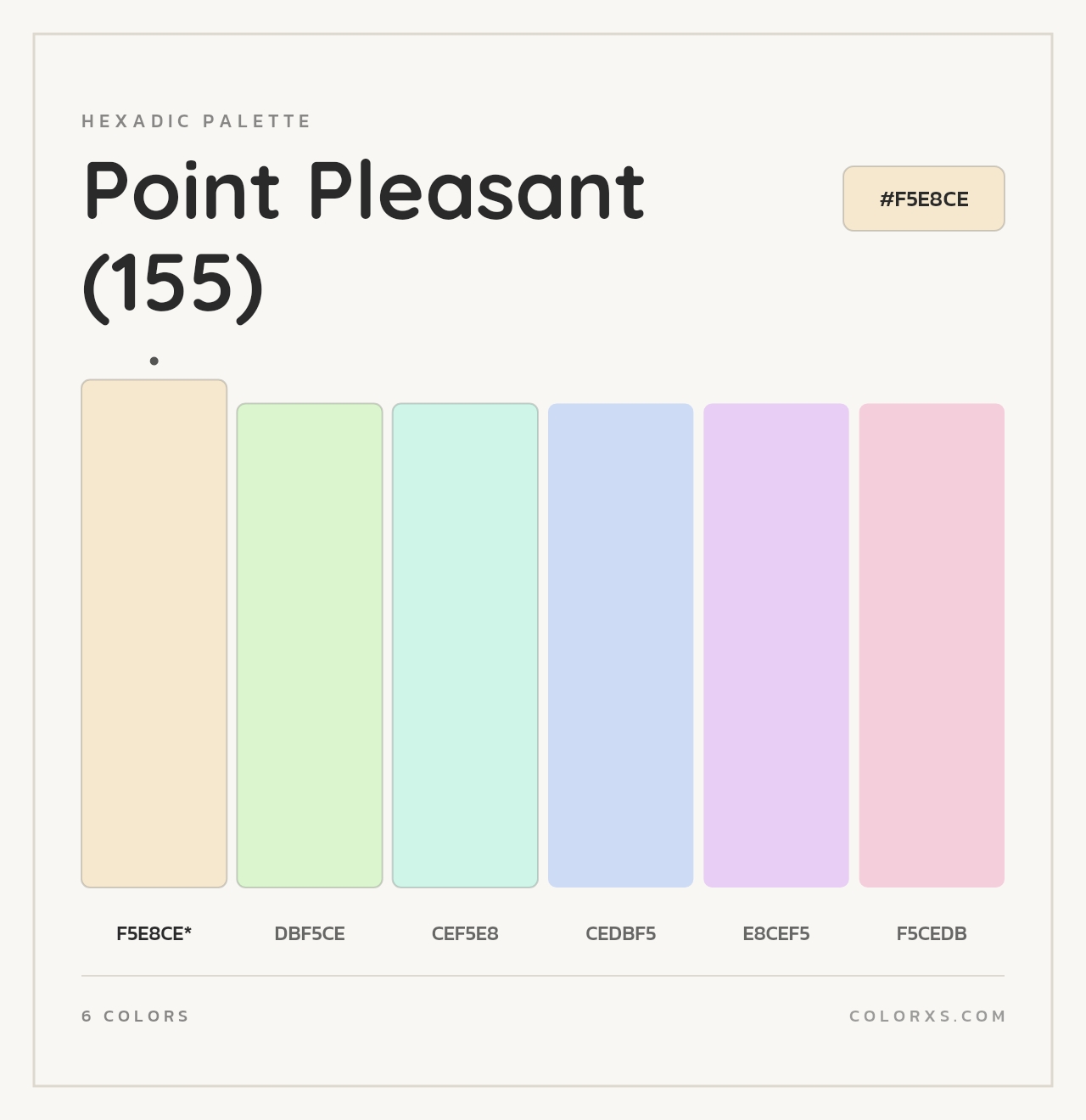 Point Pleasant (155) - Hexadic Color Palette
