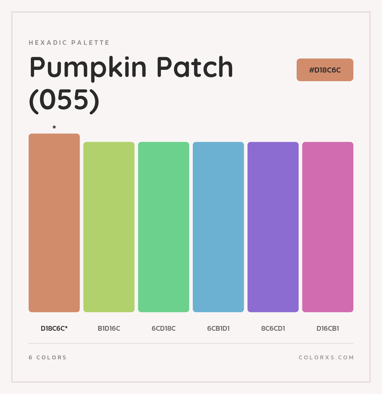 Pumpkin Patch (055) - Hexadic Color Palette