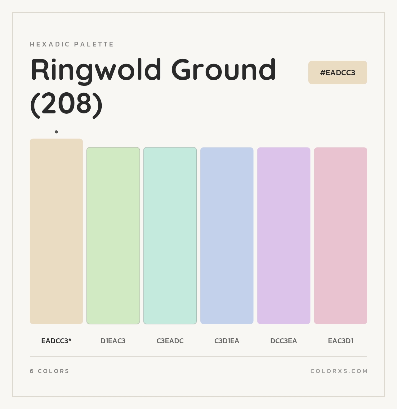 Ringwold Ground (208) - Hexadic Color Palette