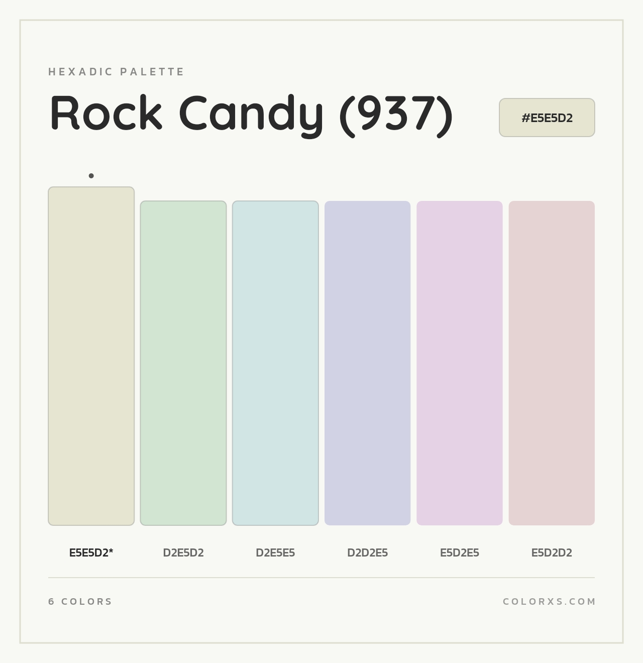 Rock Candy (937) - Hexadic Color Palette