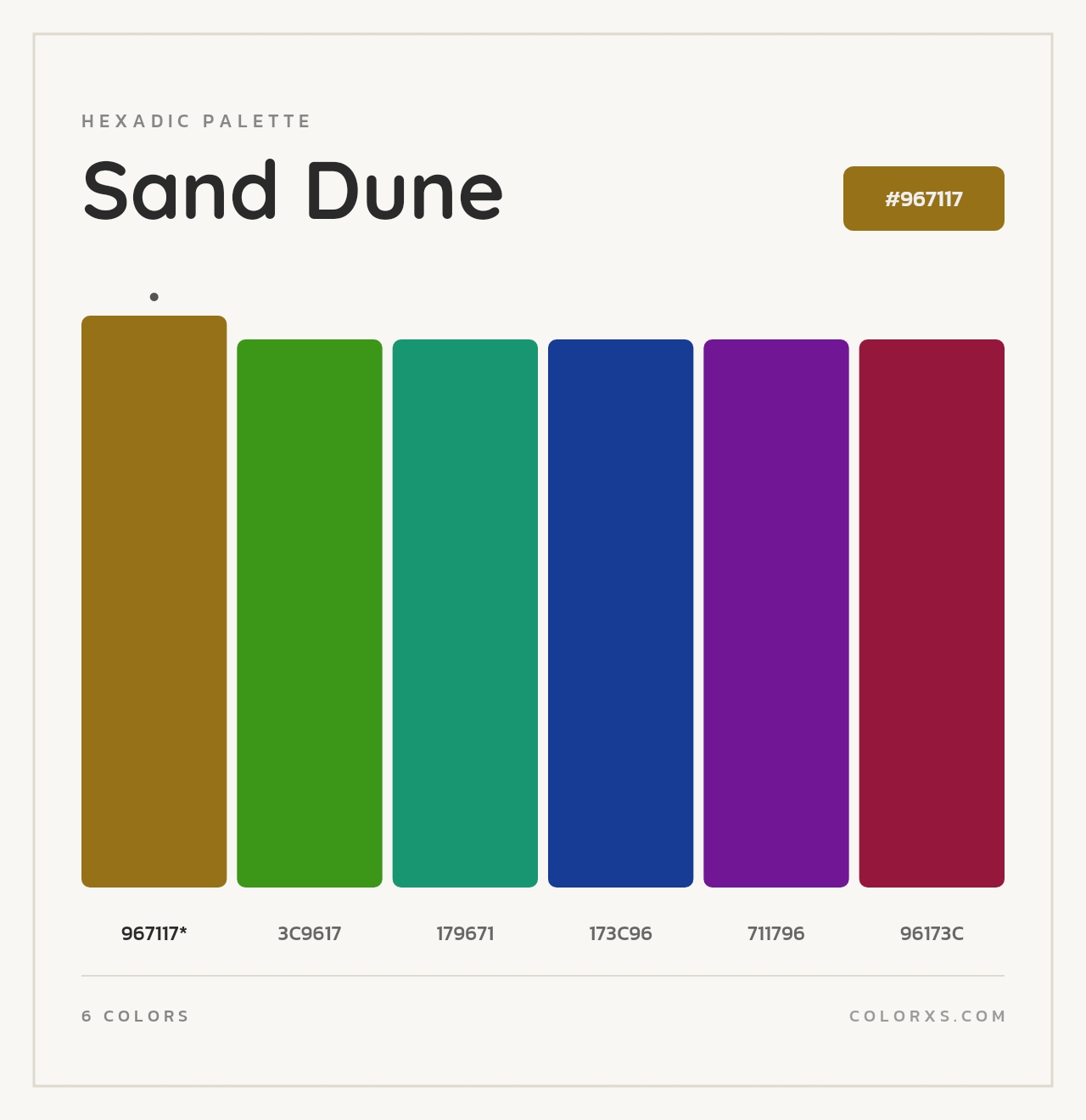 Sand Dune - Hexadic Color Palette