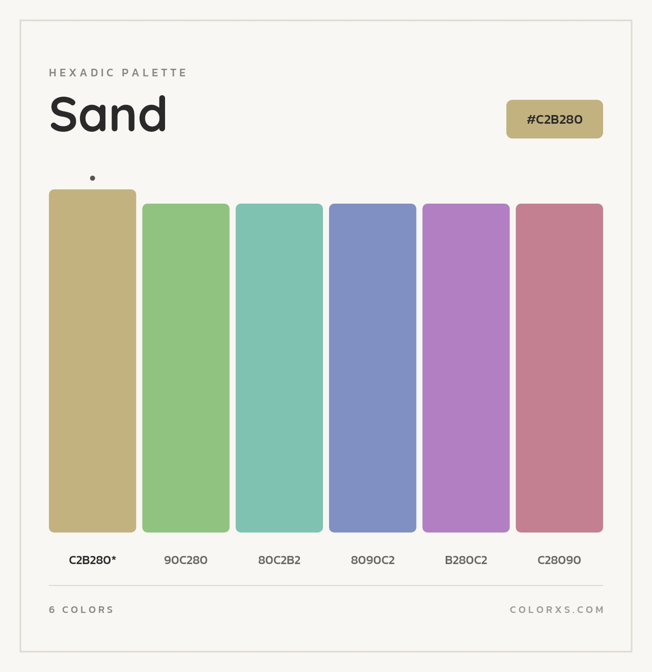 Sand - Hexadic Color Palette