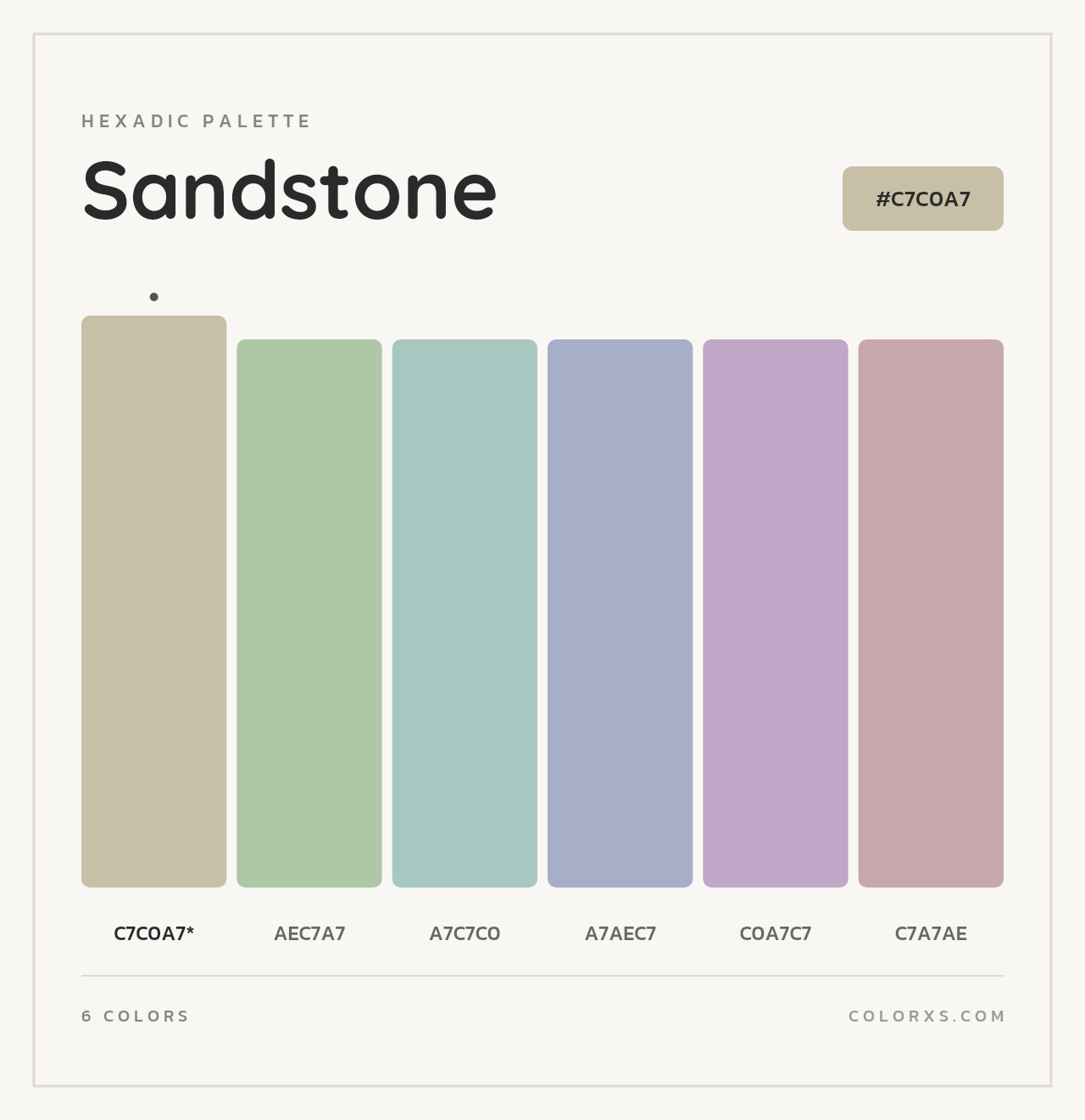 Sandstone - Hexadic Color Palette