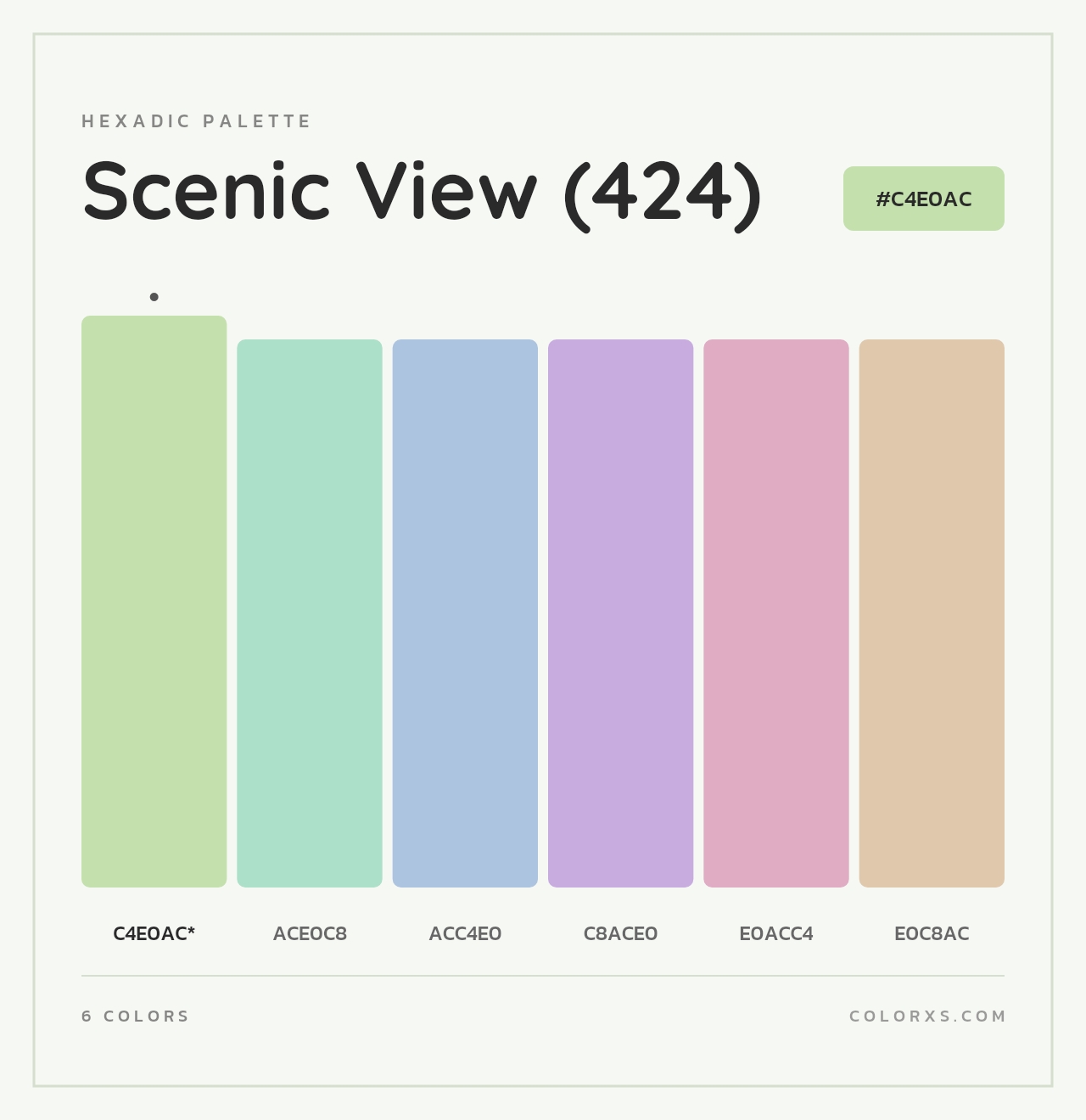 Scenic View (424) - Hexadic Color Palette