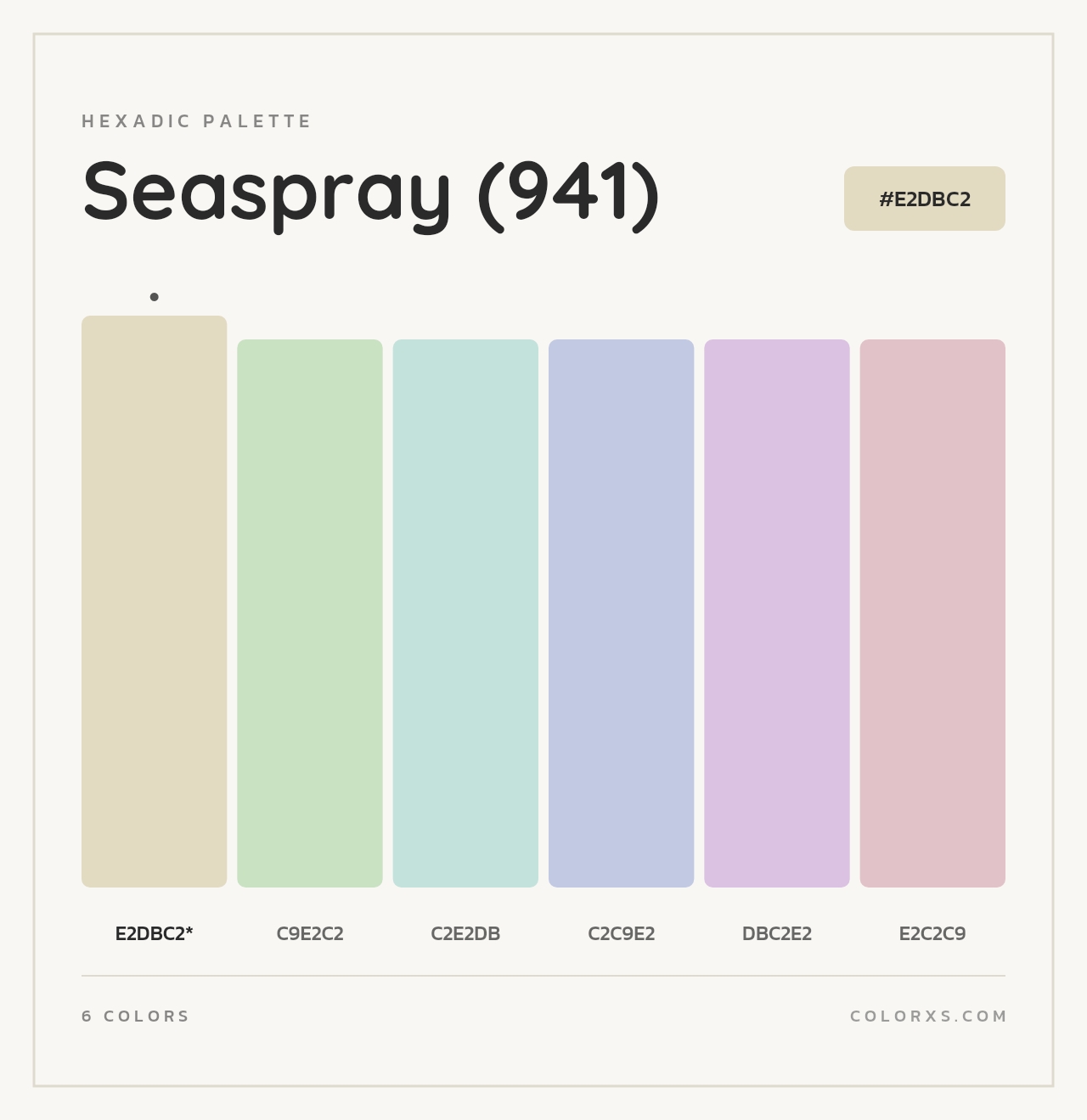 Seaspray (941) - Hexadic Color Palette