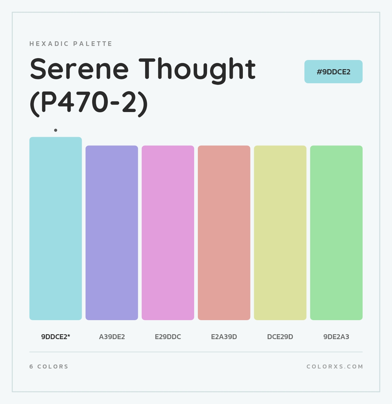 Serene Thought (P470-2) - Hexadic Color Palette