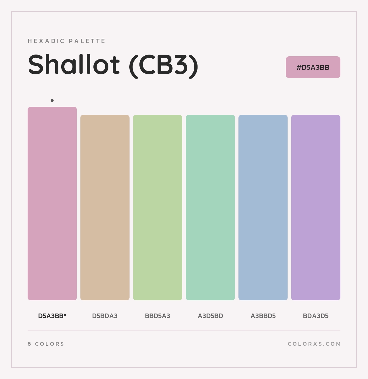 Shallot (CB3) - Hexadic Color Palette