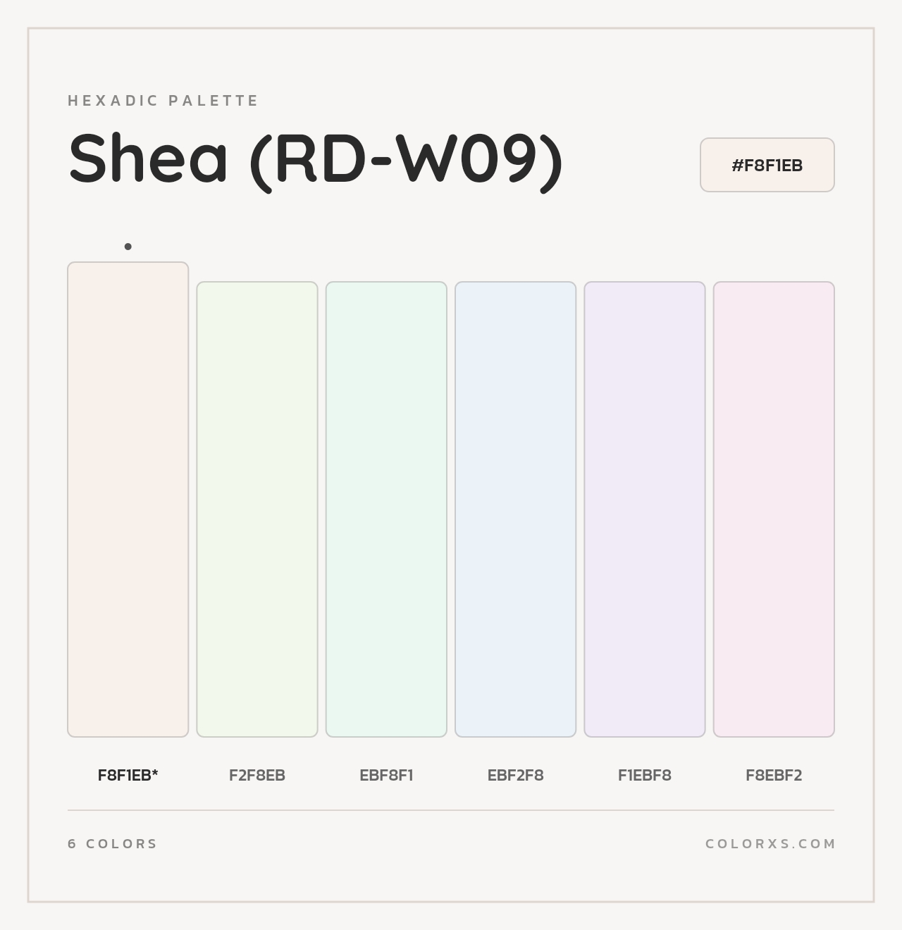Shea (RD-W09) - Hexadic Color Palette