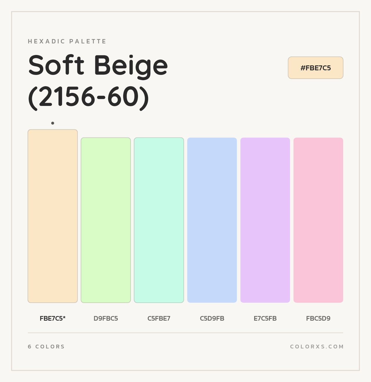 Soft Beige (2156-60) - Hexadic Color Palette