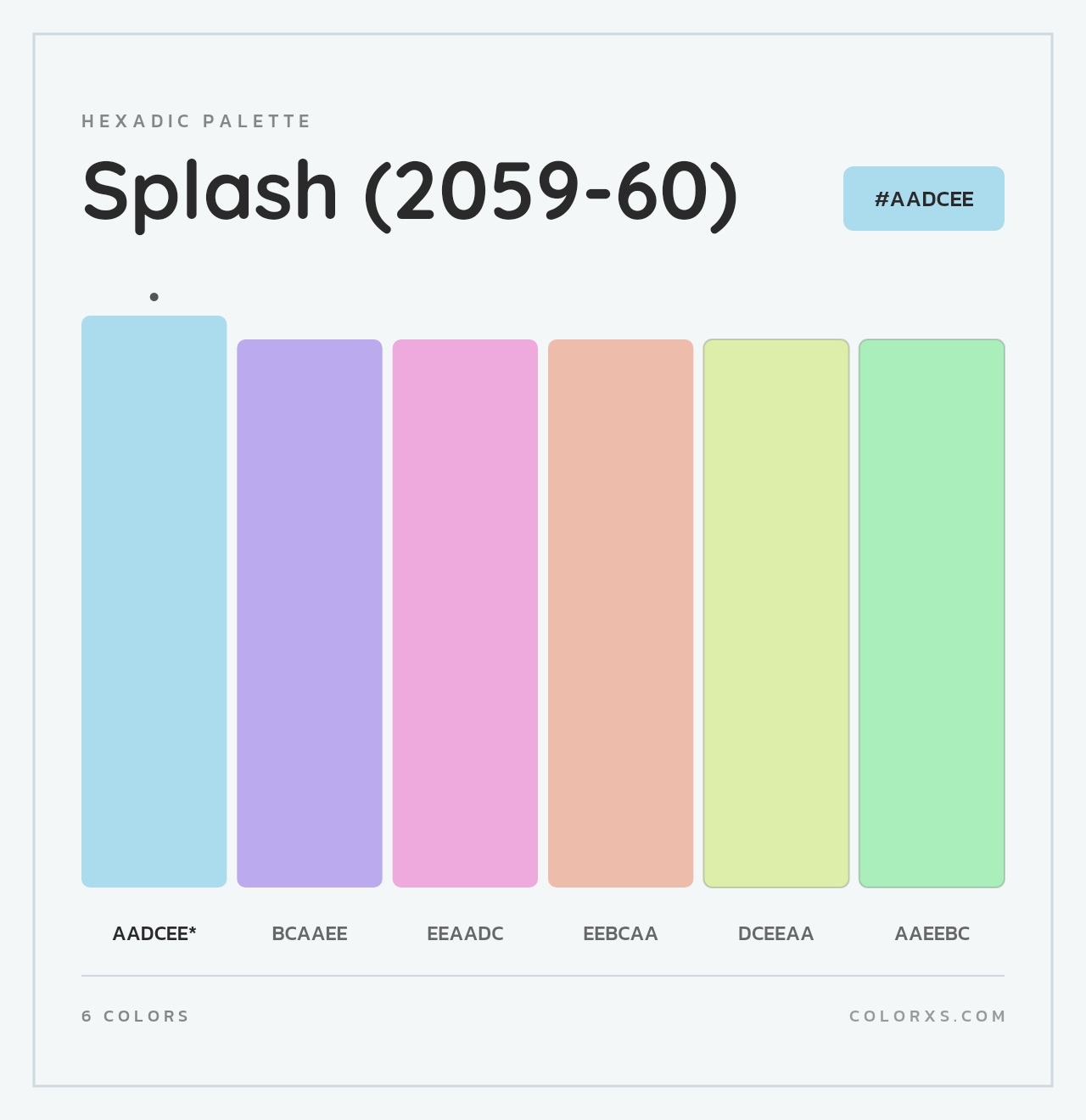 Splash (2059-60) - Hexadic Color Palette