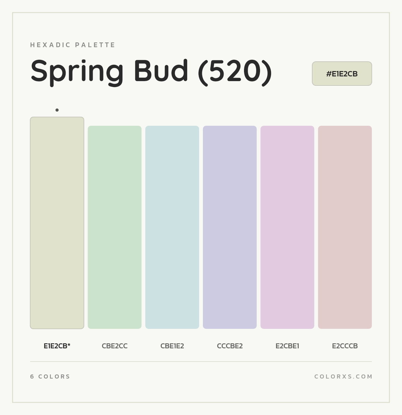 Spring Bud (520) - Hexadic Color Palette