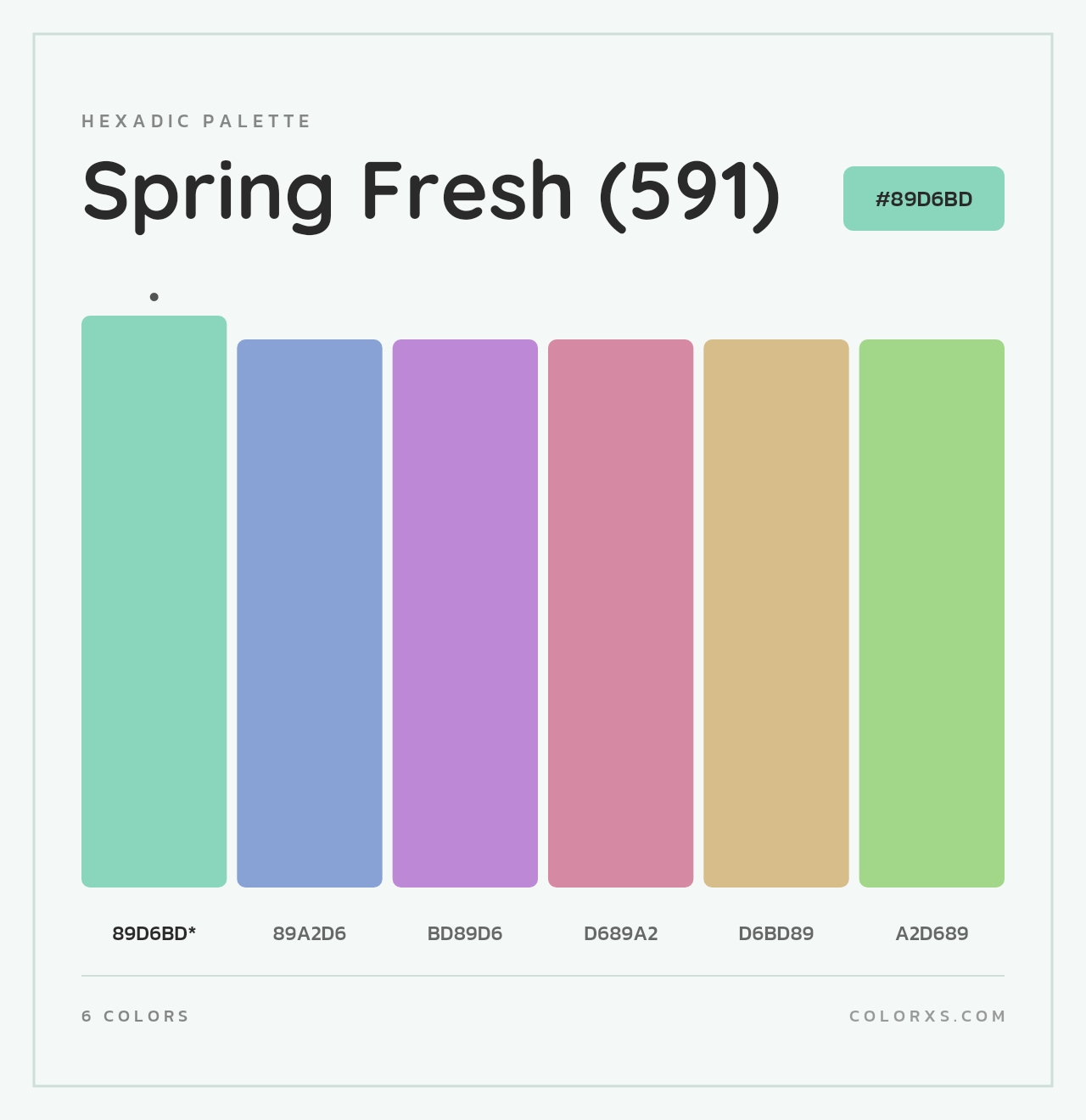 Spring Fresh (591) - Hexadic Color Palette